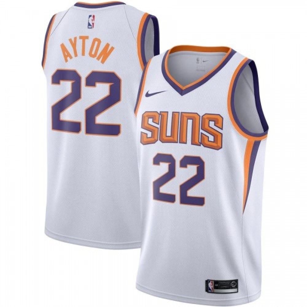 Deandre Ayton Phoenix Suns Association Edition Jersey White NBA Women Fan Wear Deandre Ayton