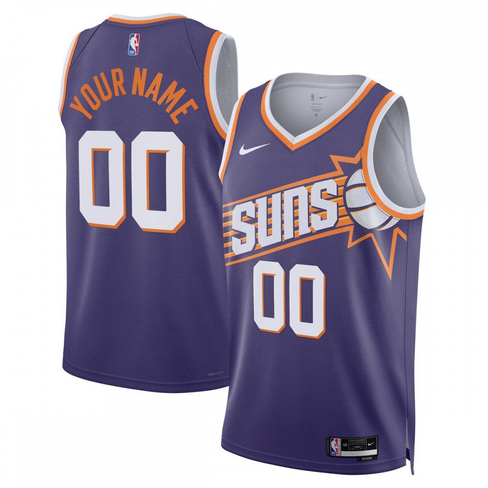 Phoenix Suns Swingman Jersey Purple NBA Youth Fan Wear Custom Number