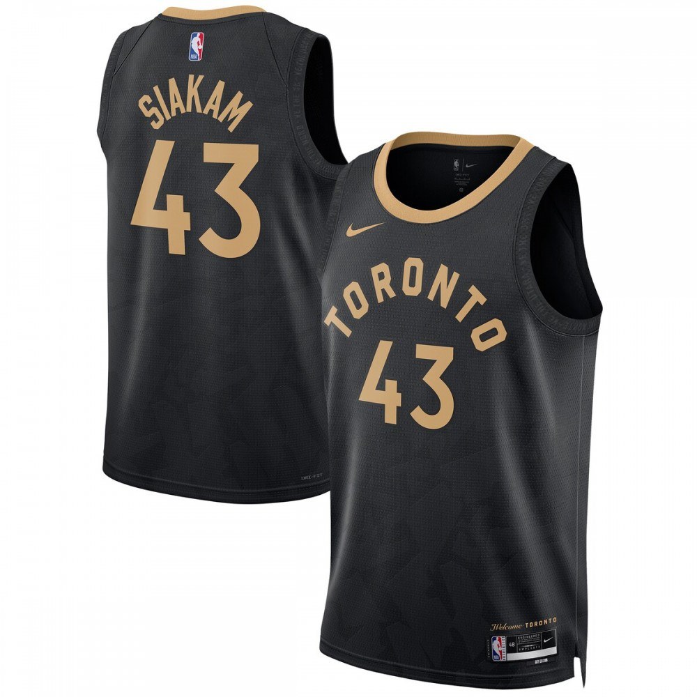 Pascal Siakam Toronto Raptors Swingman Jersey Black NBA Women Fan Wear Pascal Siakam