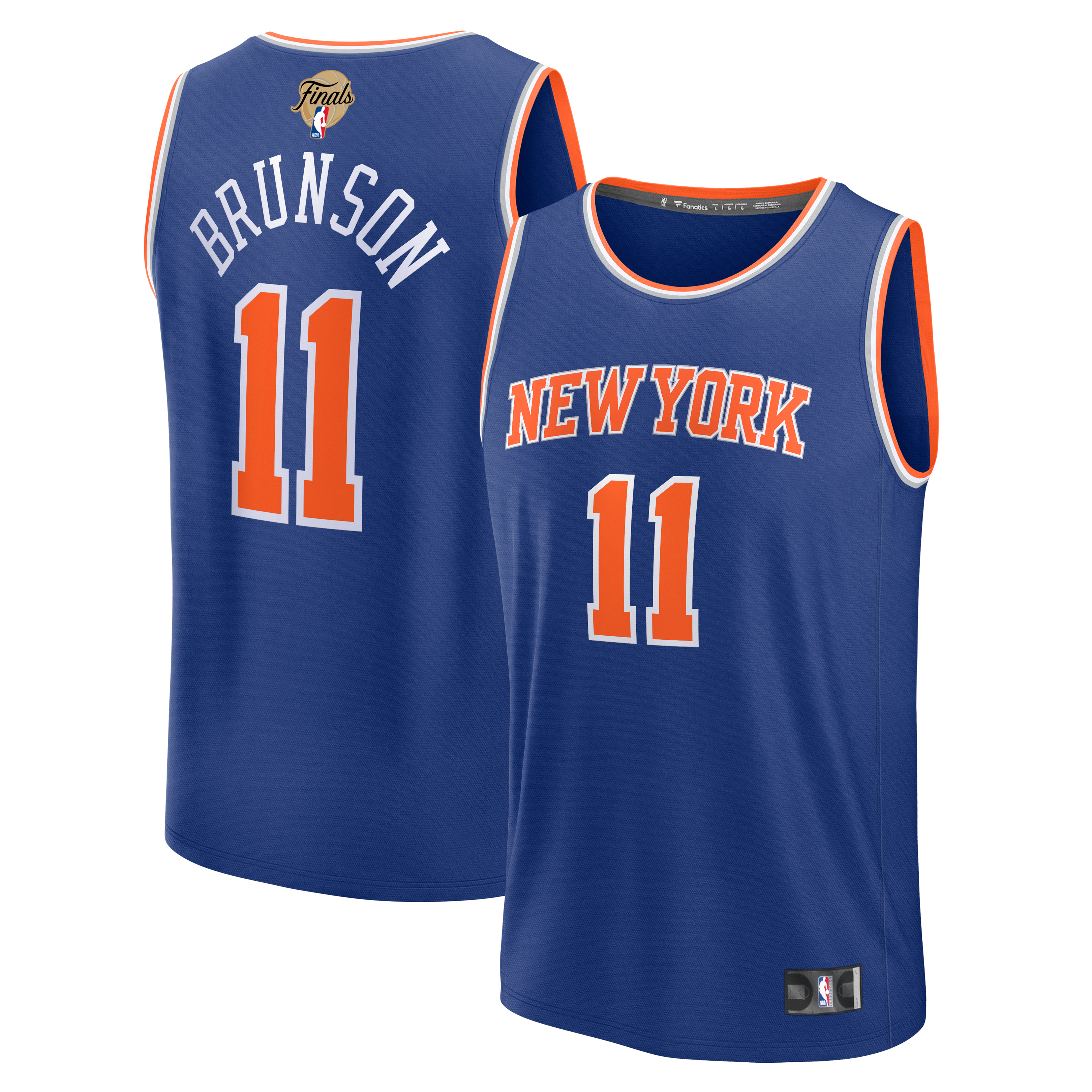 Jalen Brunson New York Knicks Jersey Blue NBA Youth Fan Wear