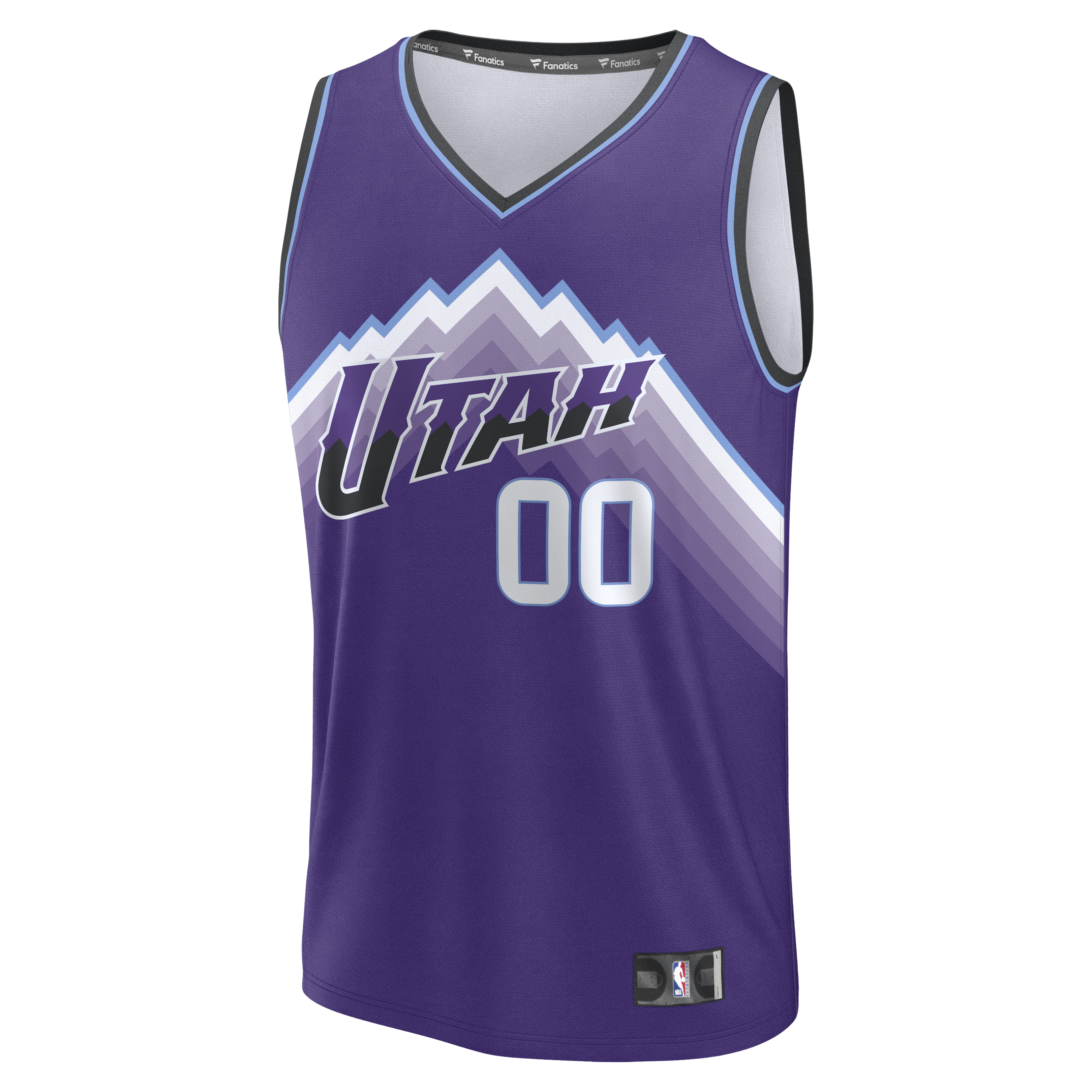 Utah Jazz Fast Break Jersey Purple NBA Youth Fan Wear Custom Number