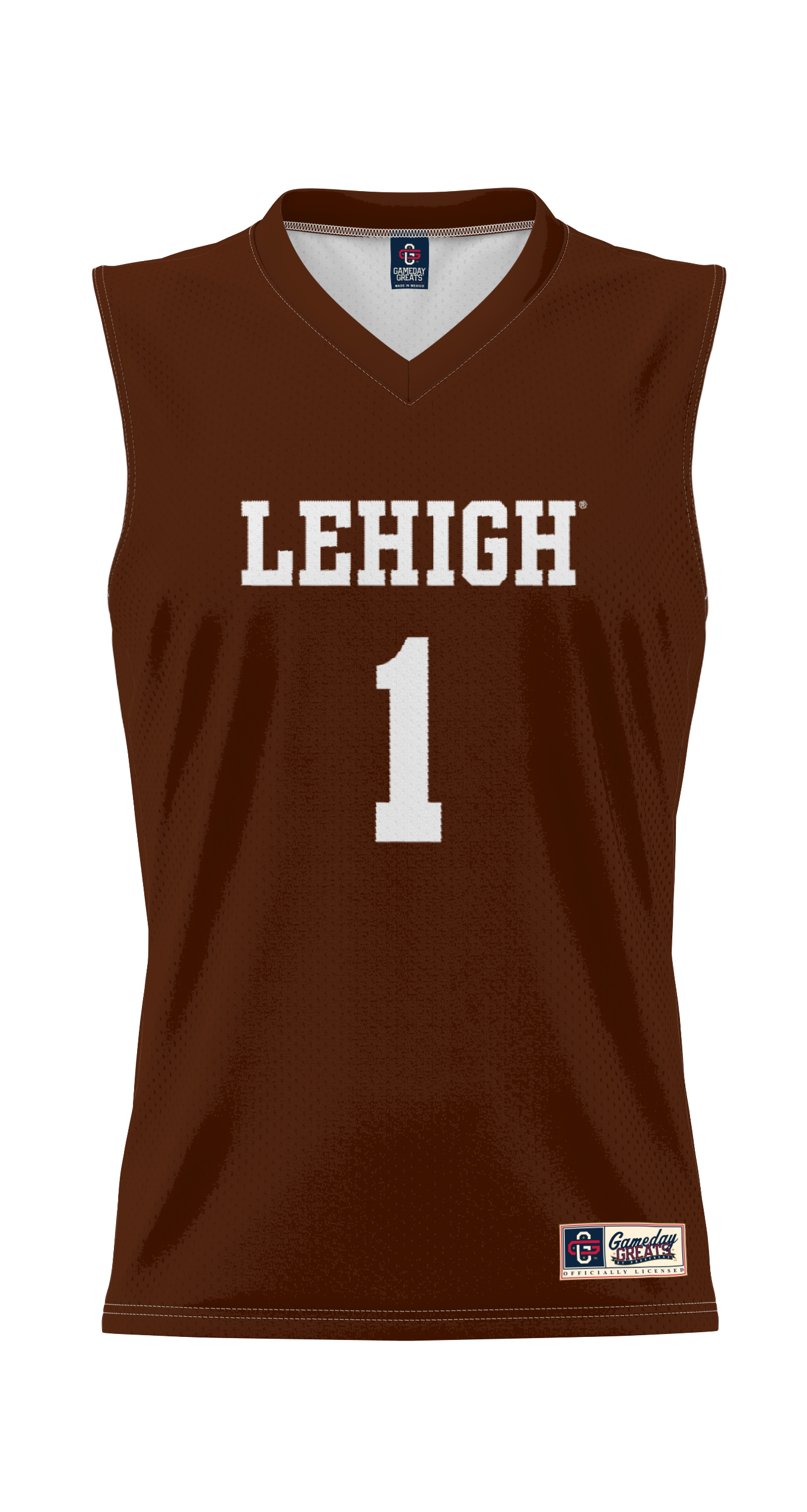 Lehigh Mountain Hawks NBA Jersey Brown NBA Men Fan Wear Lehigh Mountain Hawks