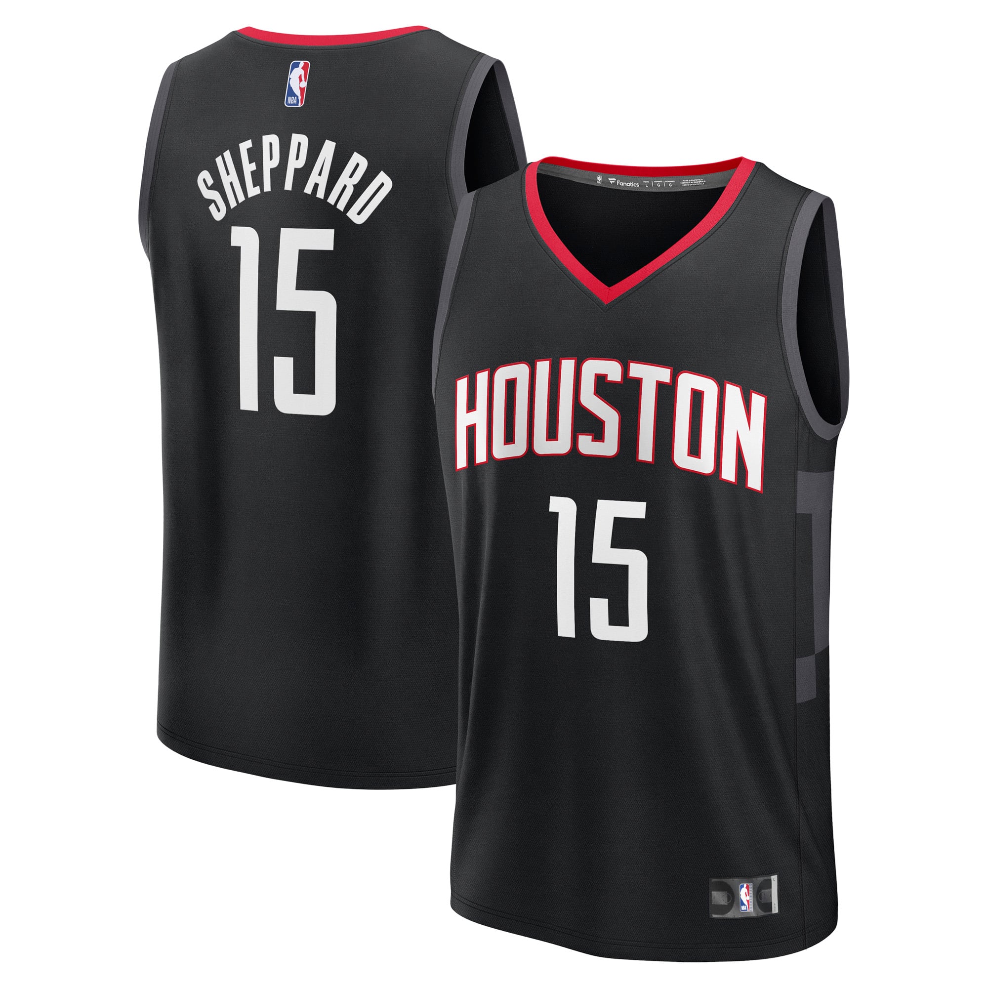 Reed Sheppard Houston Rockets Statement Edition Jersey Black NBA Men Fan Wear Reed Sheppard