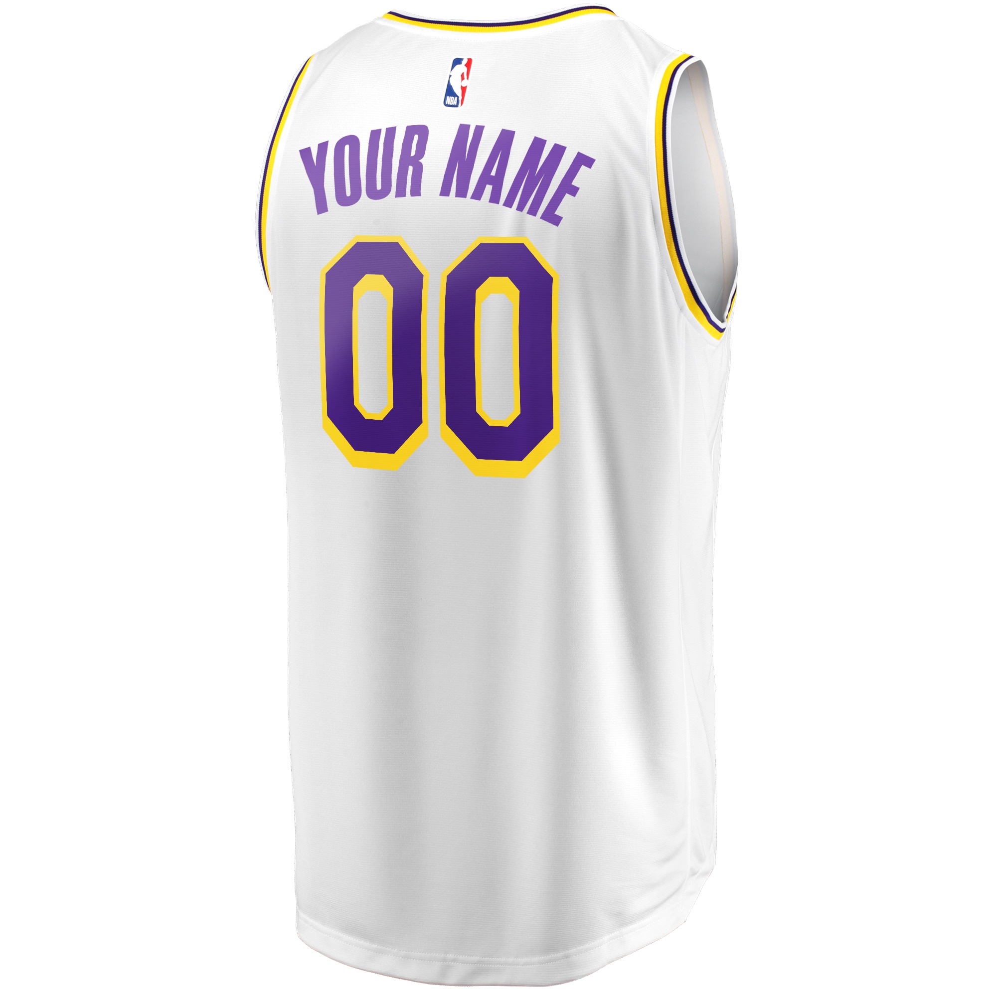 Los Angeles Lakers Association Edition Jersey White NBA Women Fan Wear Custom Number