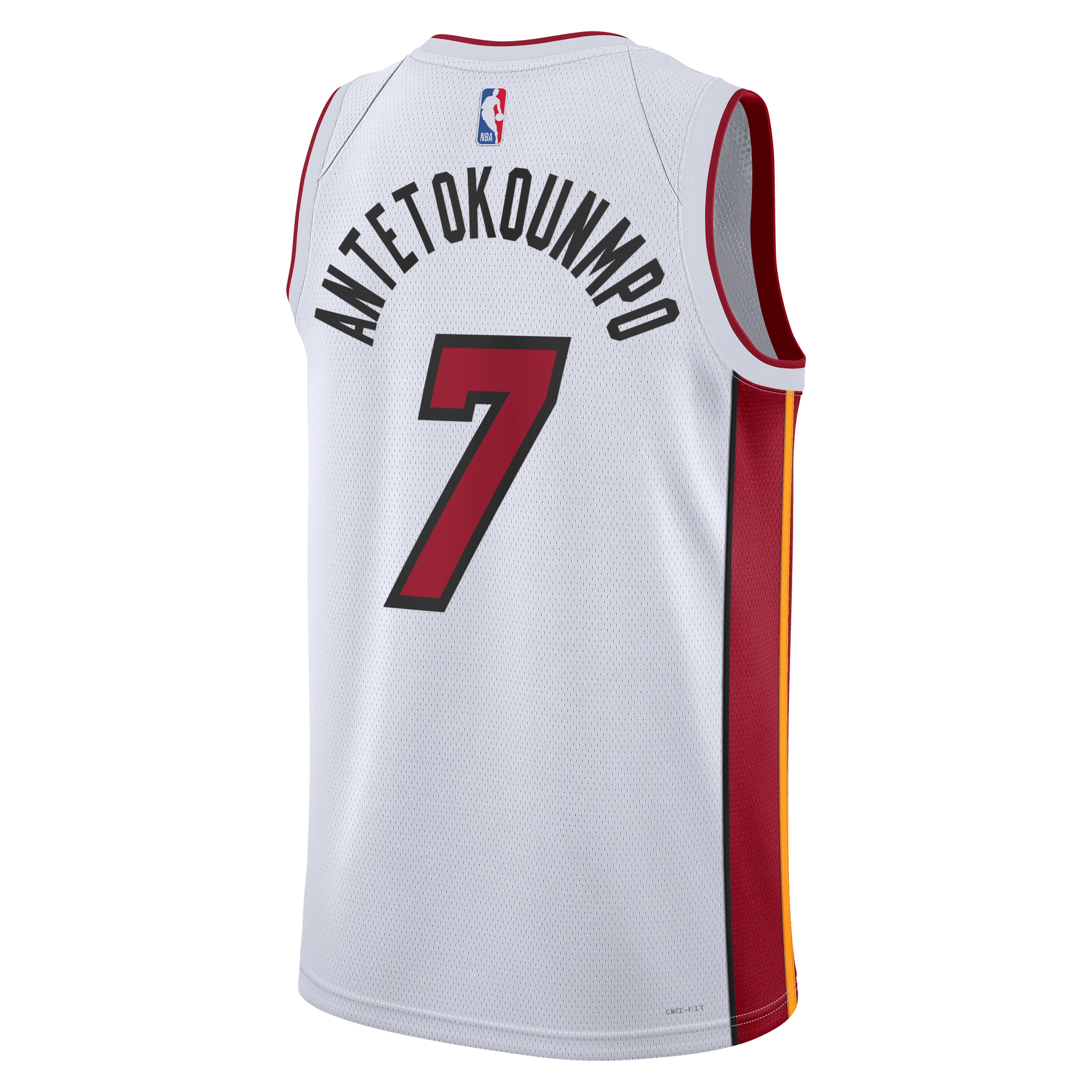 Giannis Antetokounmpo Miami Heat Jersey White NBA Youth Fan Wear Giannis Antetokounmpo