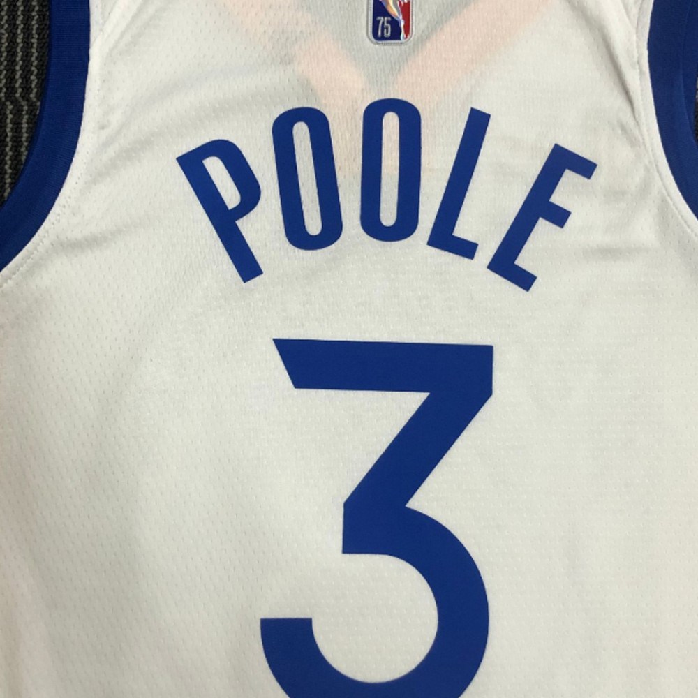 Jordan Poole Golden State Warriors Association Edition Jersey White NBA Women Fan Wear