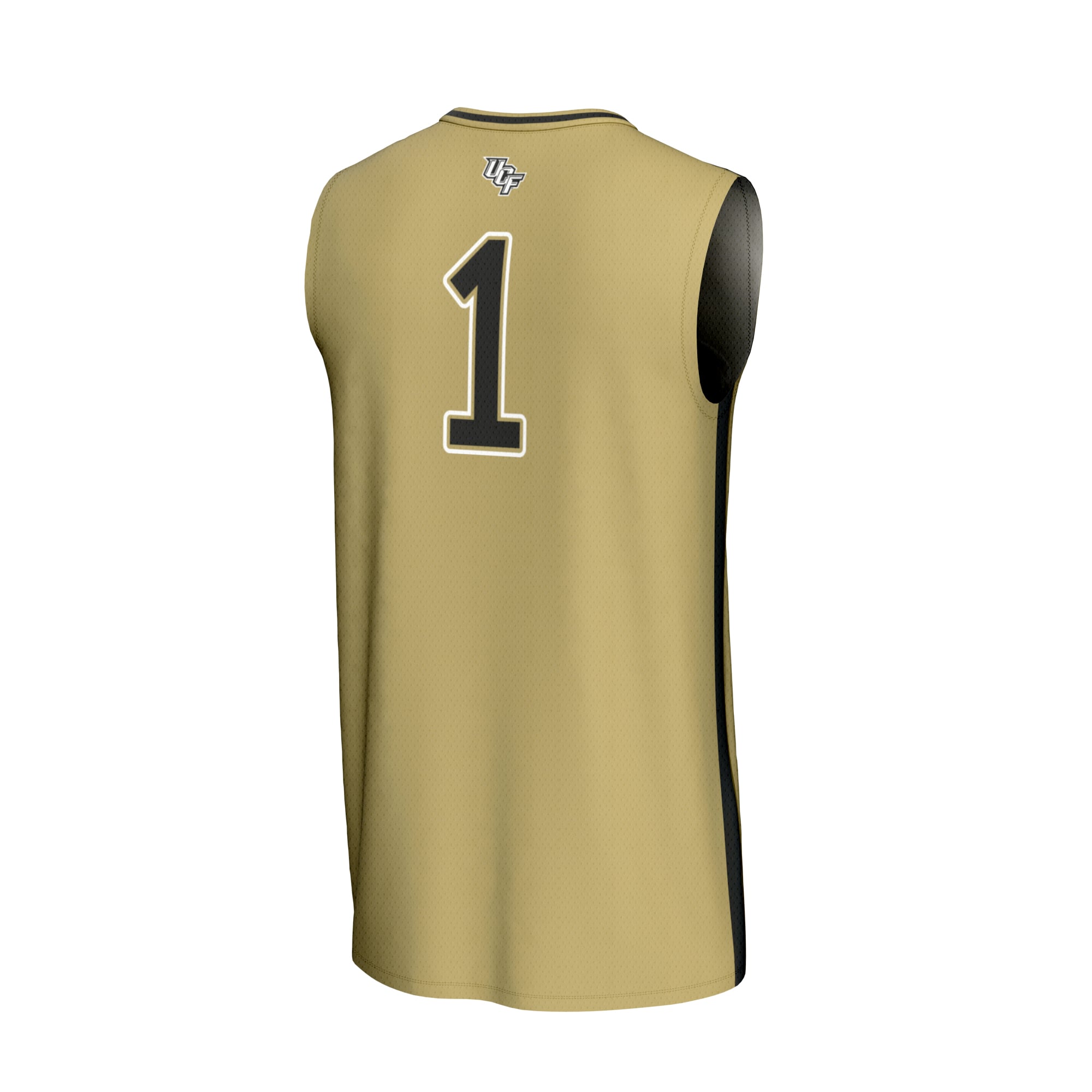 UCF Knights Collegiate NBA Jersey Gold NBA Men Fan Wear