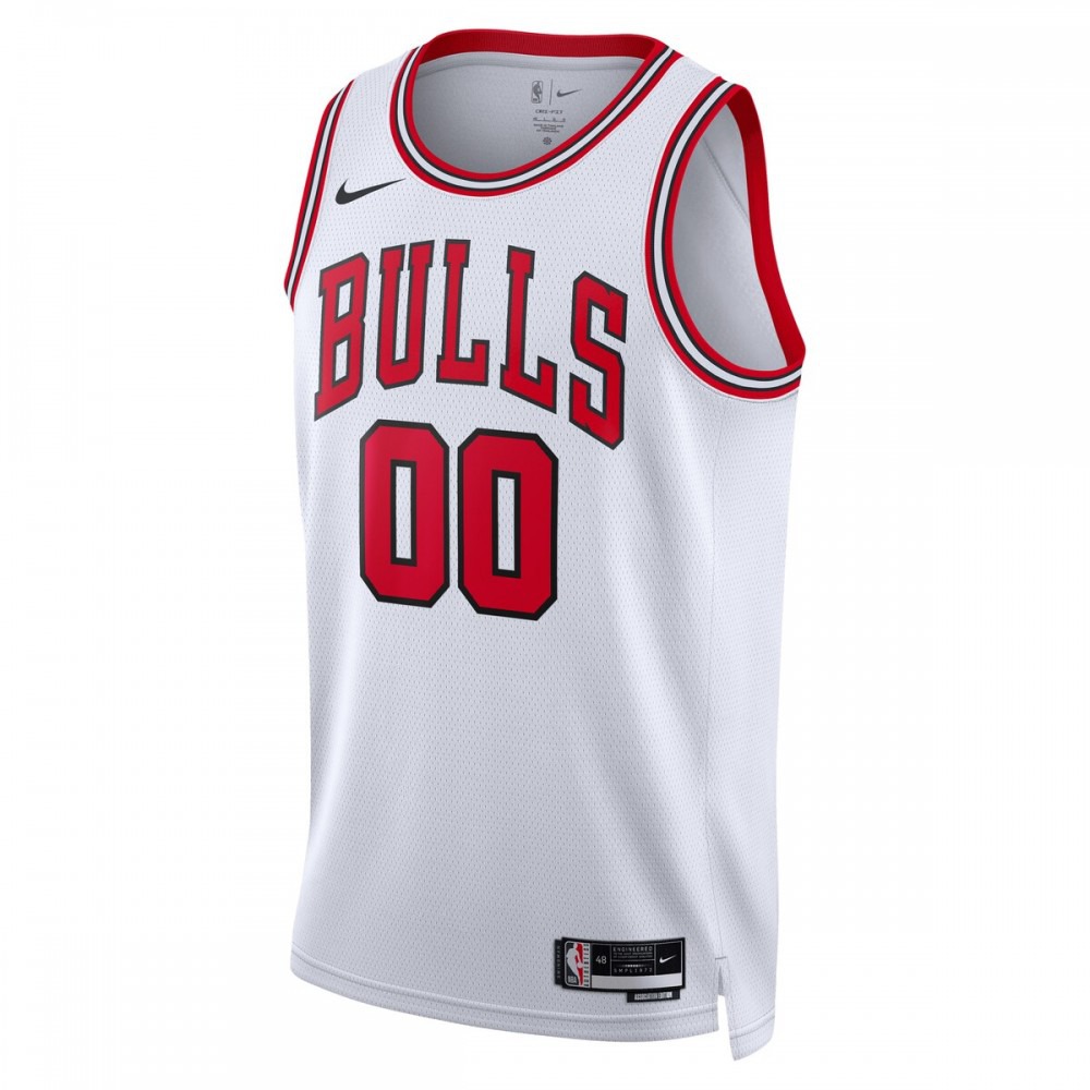 Chicago Bulls Association Edition Jersey White NBA Men Fan Wear Custom Number