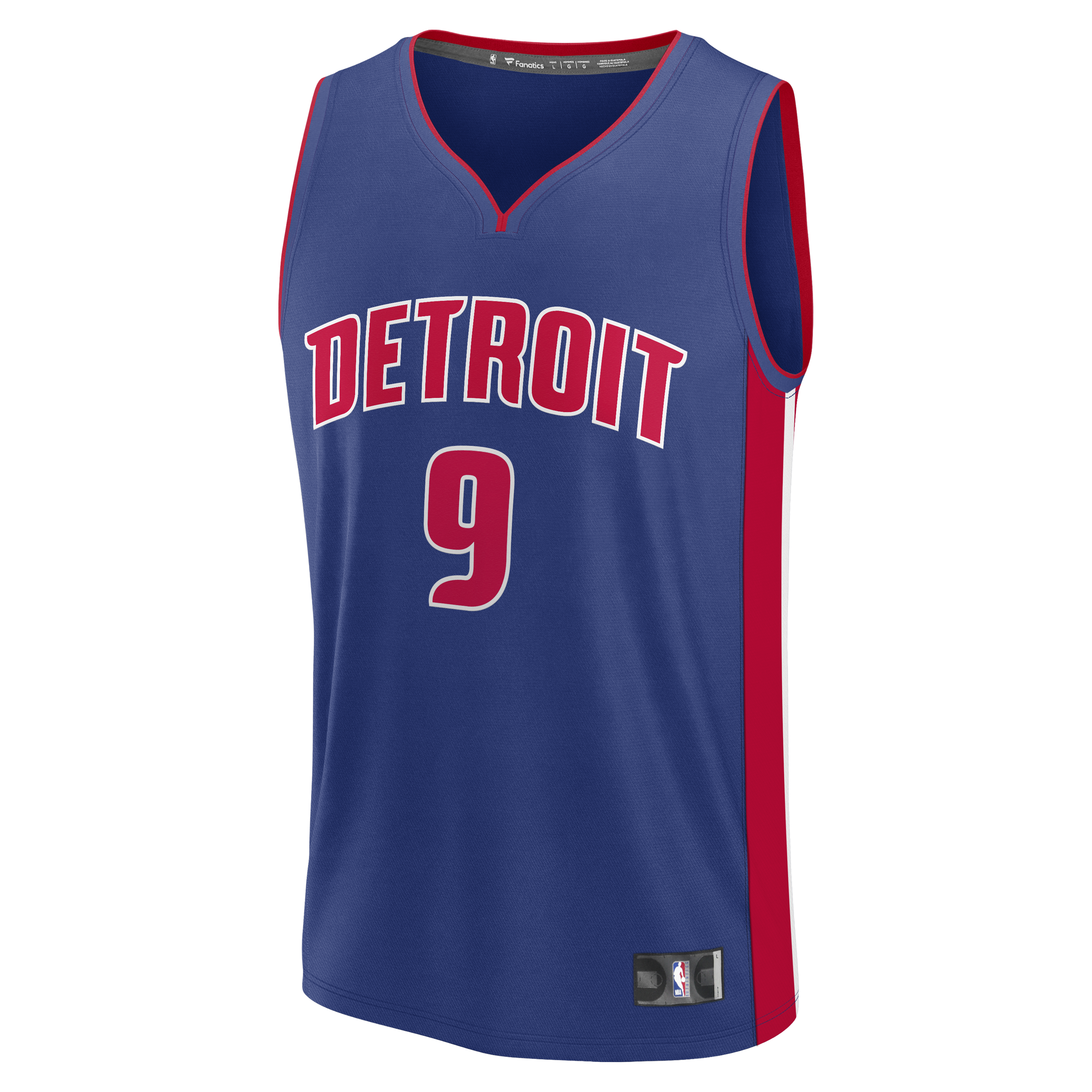 Ausar Thompson Detroit Pistons Fast Break Jersey Blue NBA Youth Fan Wear