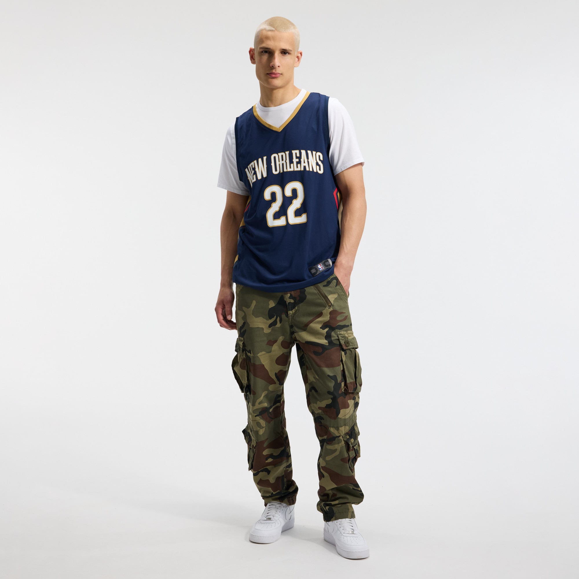 Derik Queen New Orleans Pelicans Fast Break Jersey Navy NBA Women Fan Wear Derik Queen