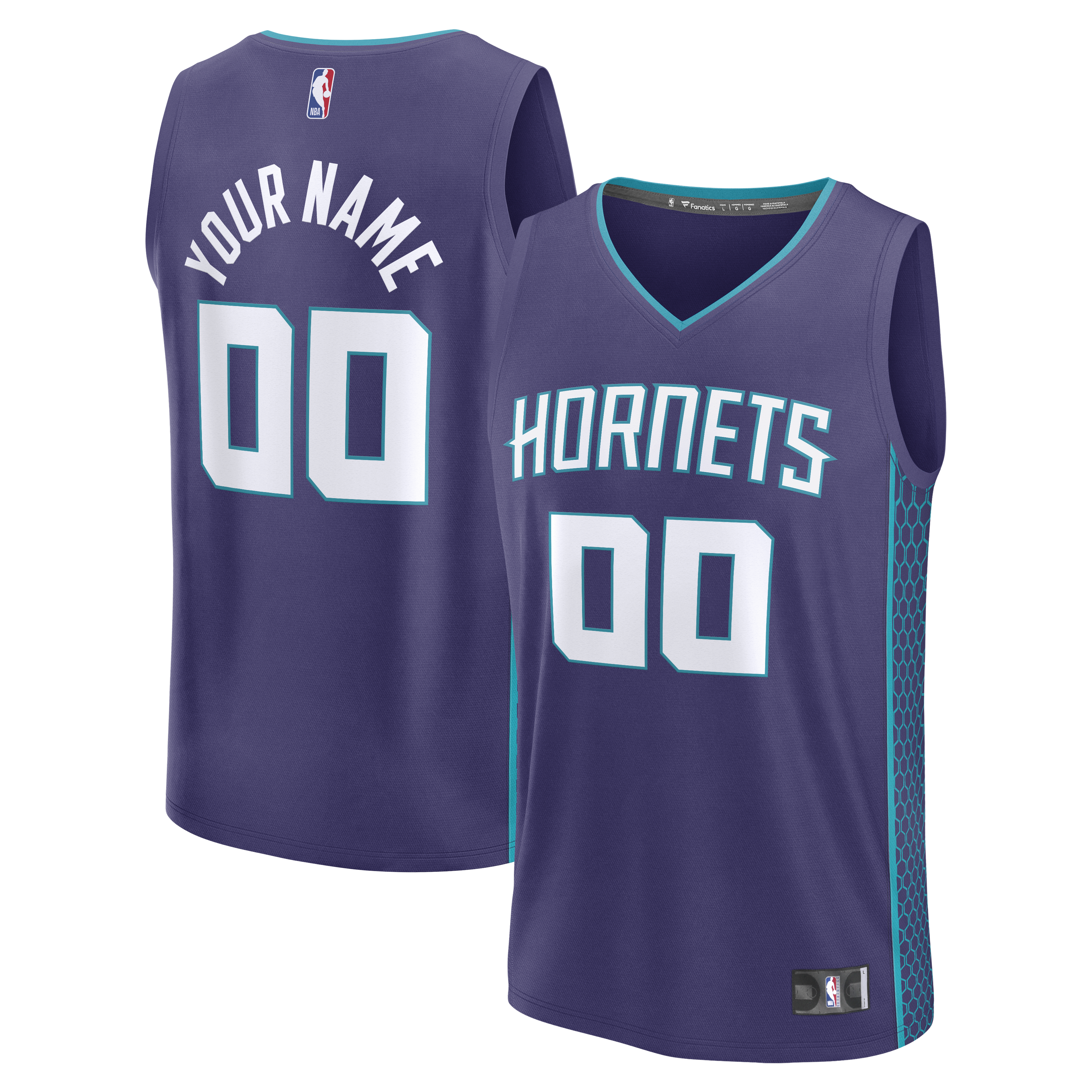 Charlotte Hornets Statement Edition Jersey Purple NBA Men Fan Wear Custom Number