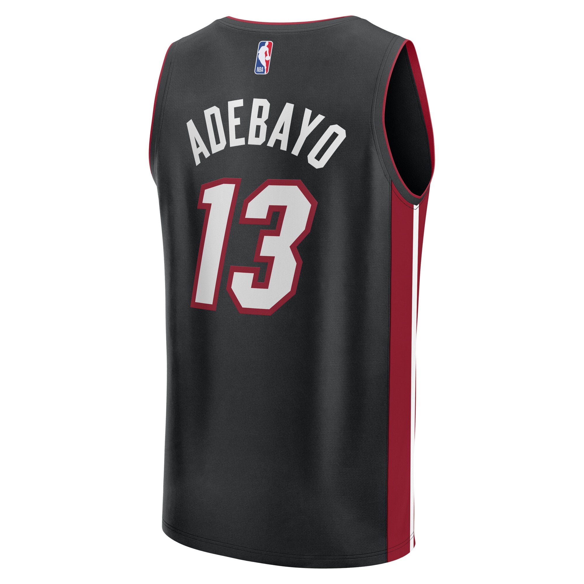 Bam Adebayo Miami Heat Fast Break Jersey Black NBA Youth Fan Wear