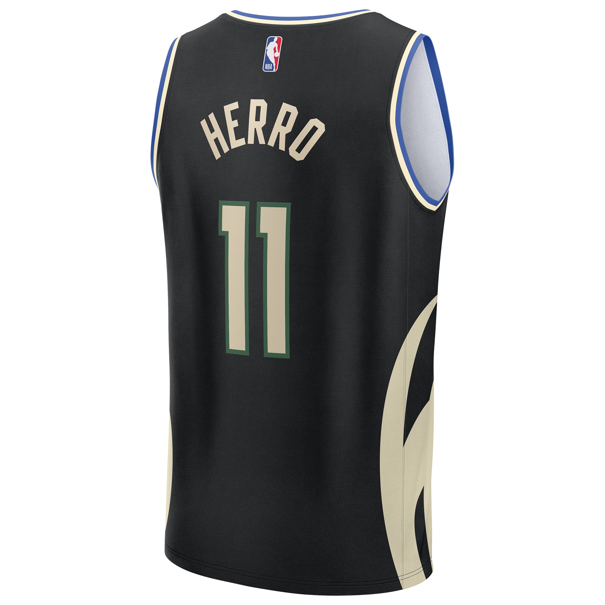 Tyler Herro Milwaukee Bucks Fast Break Jersey Black NBA Women Fan Wear Tyler Herro