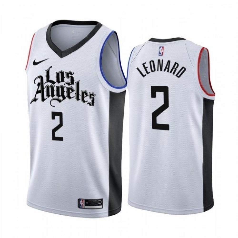 Kawhi Leonard Los Angeles Clippers Jersey White NBA Men Fan Wear