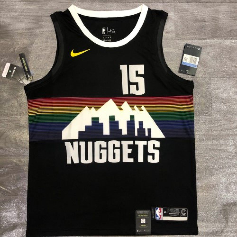 Nikola Jokic Denver Nuggets Jersey Black NBA Men Fan Wear Nikola Jokic