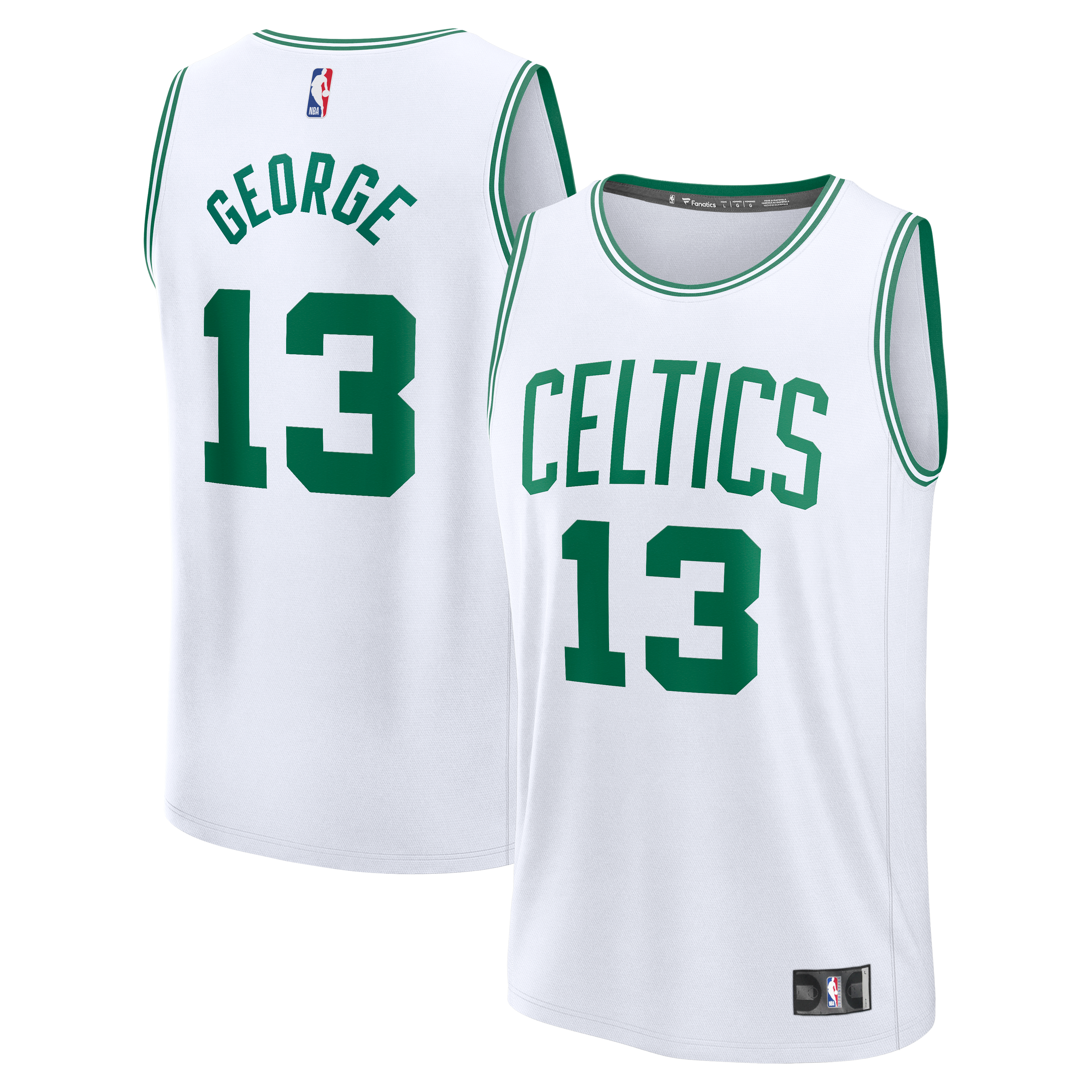 Paul George Boston Celtics Jersey White NBA Women Fan Wear
