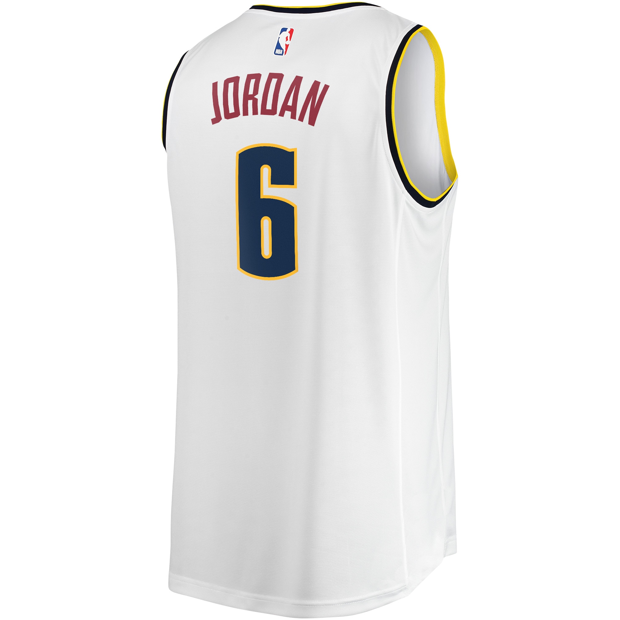 DeAndre Jordan Denver Nuggets Fast Break Jersey White NBA Men Fan Wear