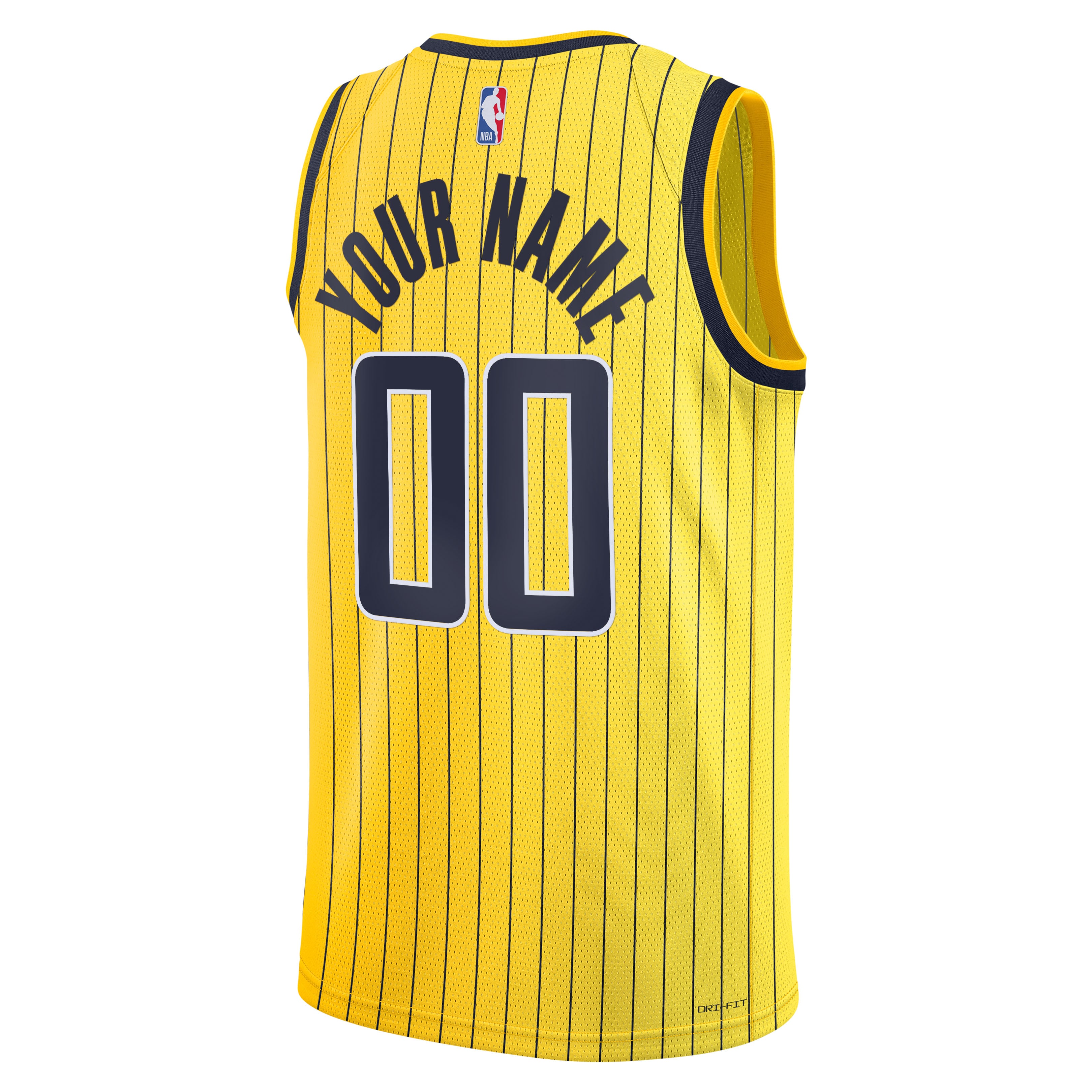 Indiana Pacers Statement Edition Jersey Gold NBA Men Fan Wear Custom Number