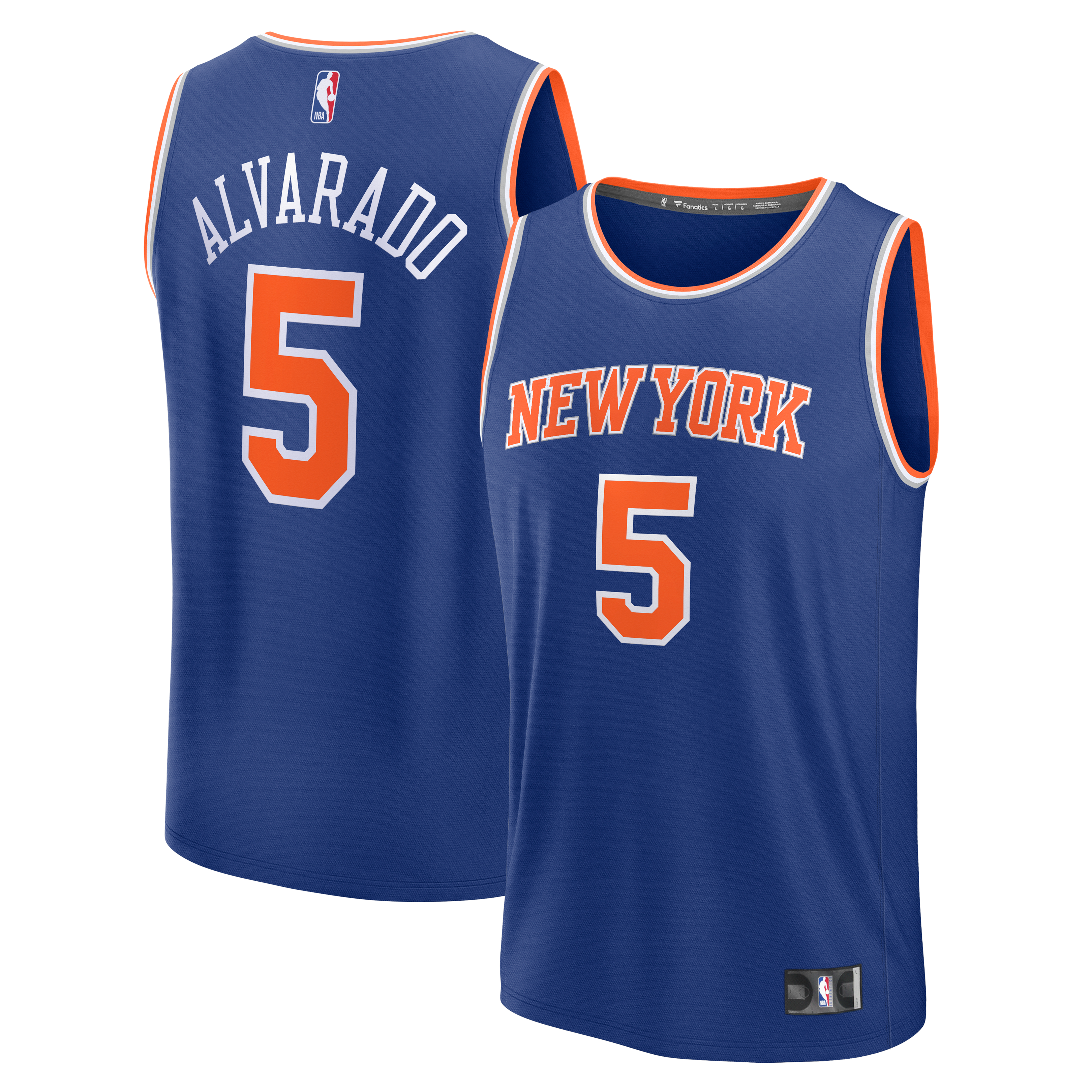 Jose Alvarado New York Knicks Icon Edition Jersey Blue NBA Women Fan Wear