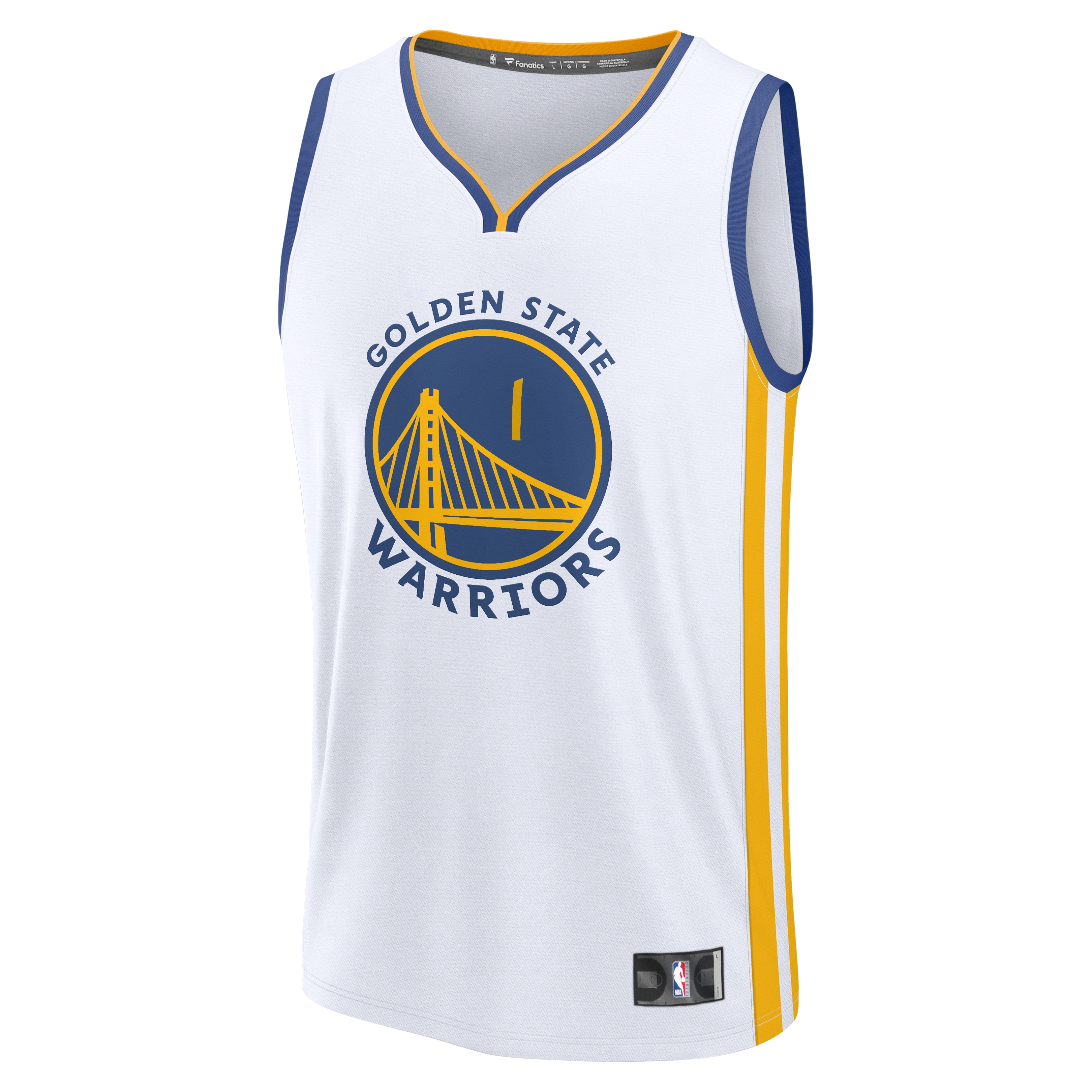 Yaxel Lendeborg Golden State Warriors Fast Break Jersey White NBA Men Fan Wear