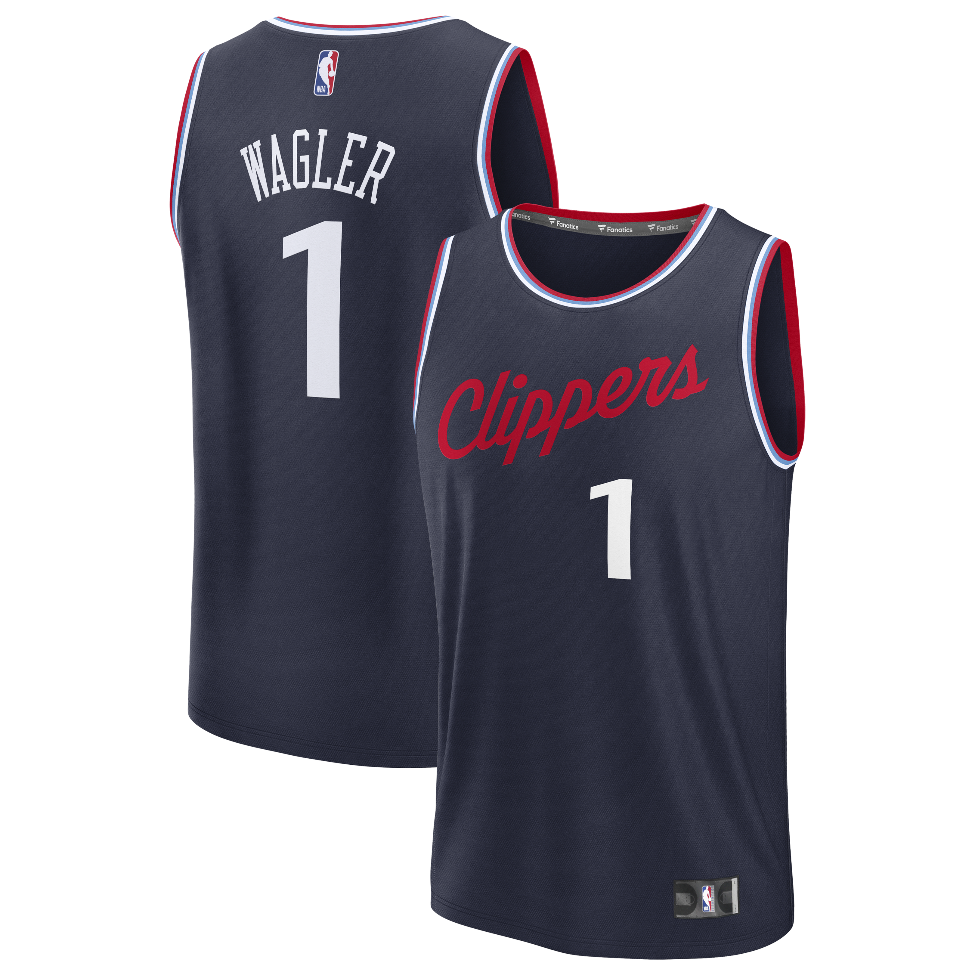 Keaton Wagler Los Angeles Clippers Icon Edition Jersey Navy NBA Youth Fan Wear