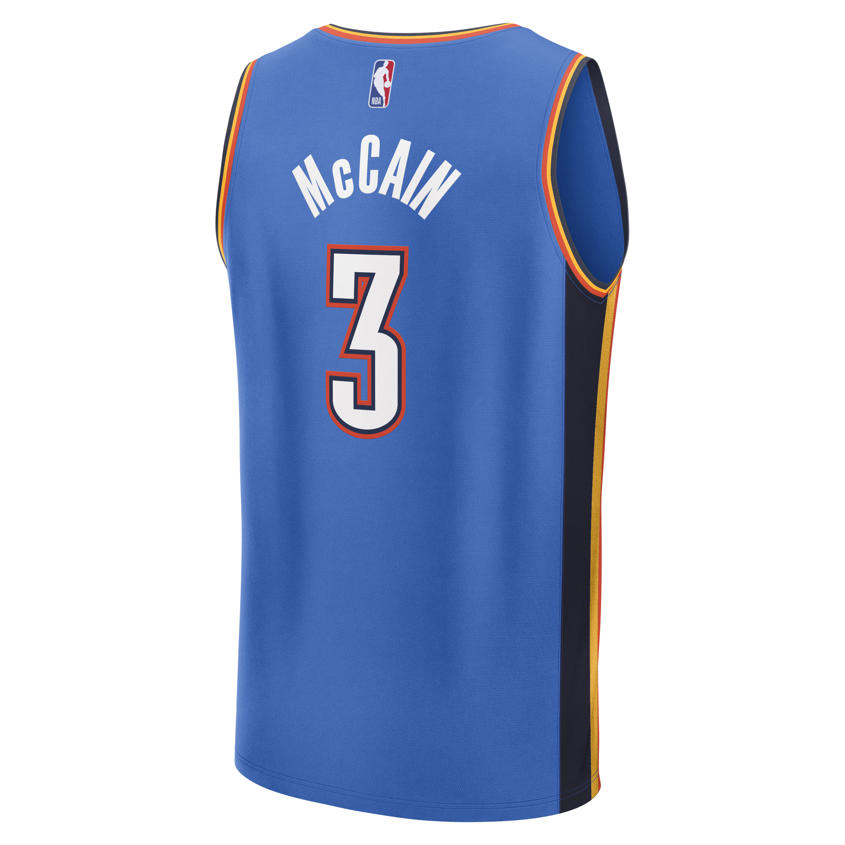 Jared McCain Oklahoma City Thunder Fast Break Jersey Blue NBA Youth Fan Wear Jared McCain