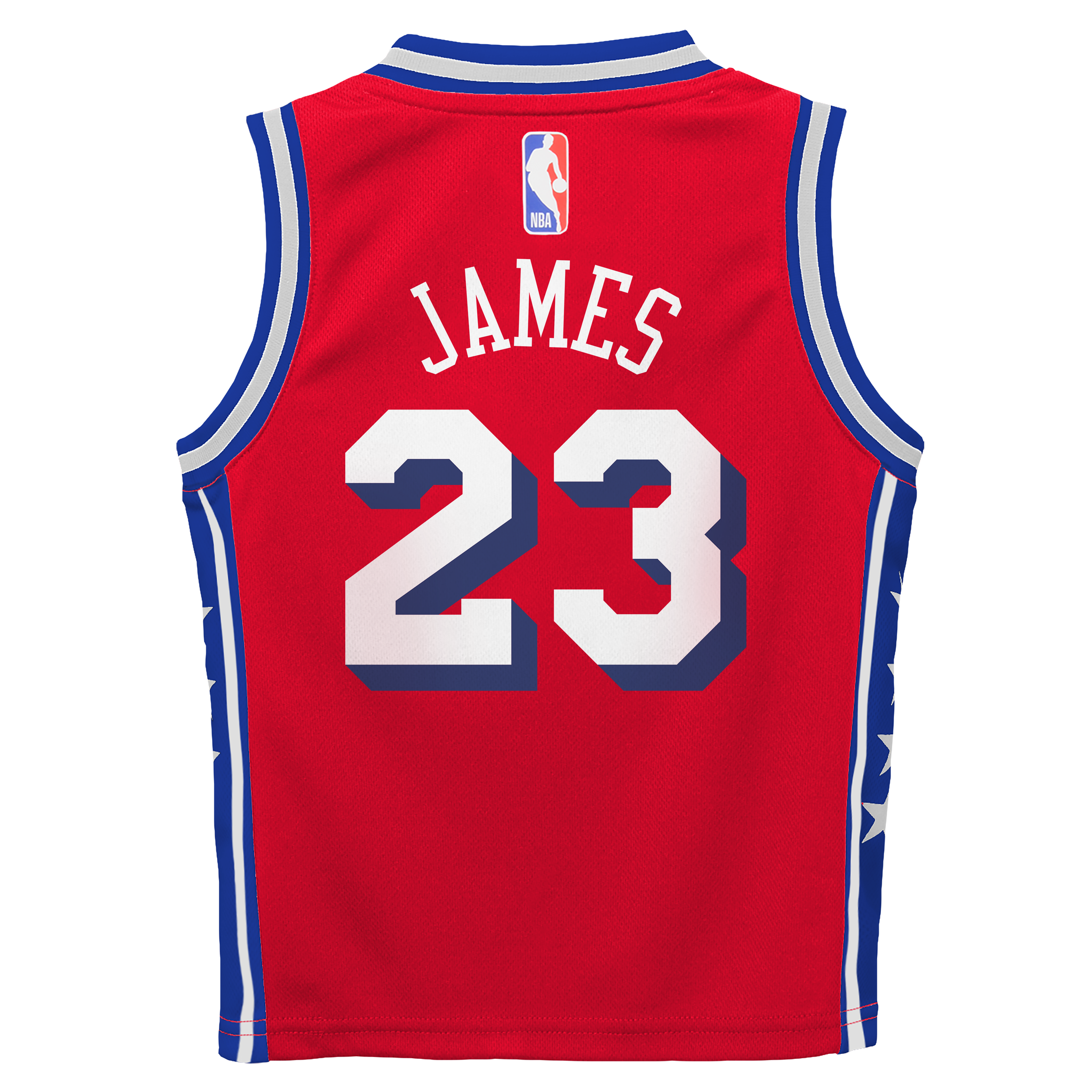 LeBron James Philadelphia 76ers Statement Edition Jersey No.23 Red NBA Youth Fan Wear