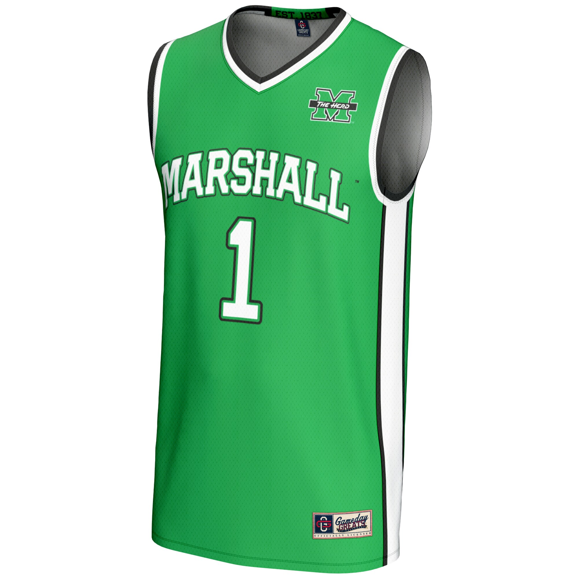 Marshall Thundering Herd NBA Jersey Kelly Green NBA Women Fan Wear Marshall Thundering Herd