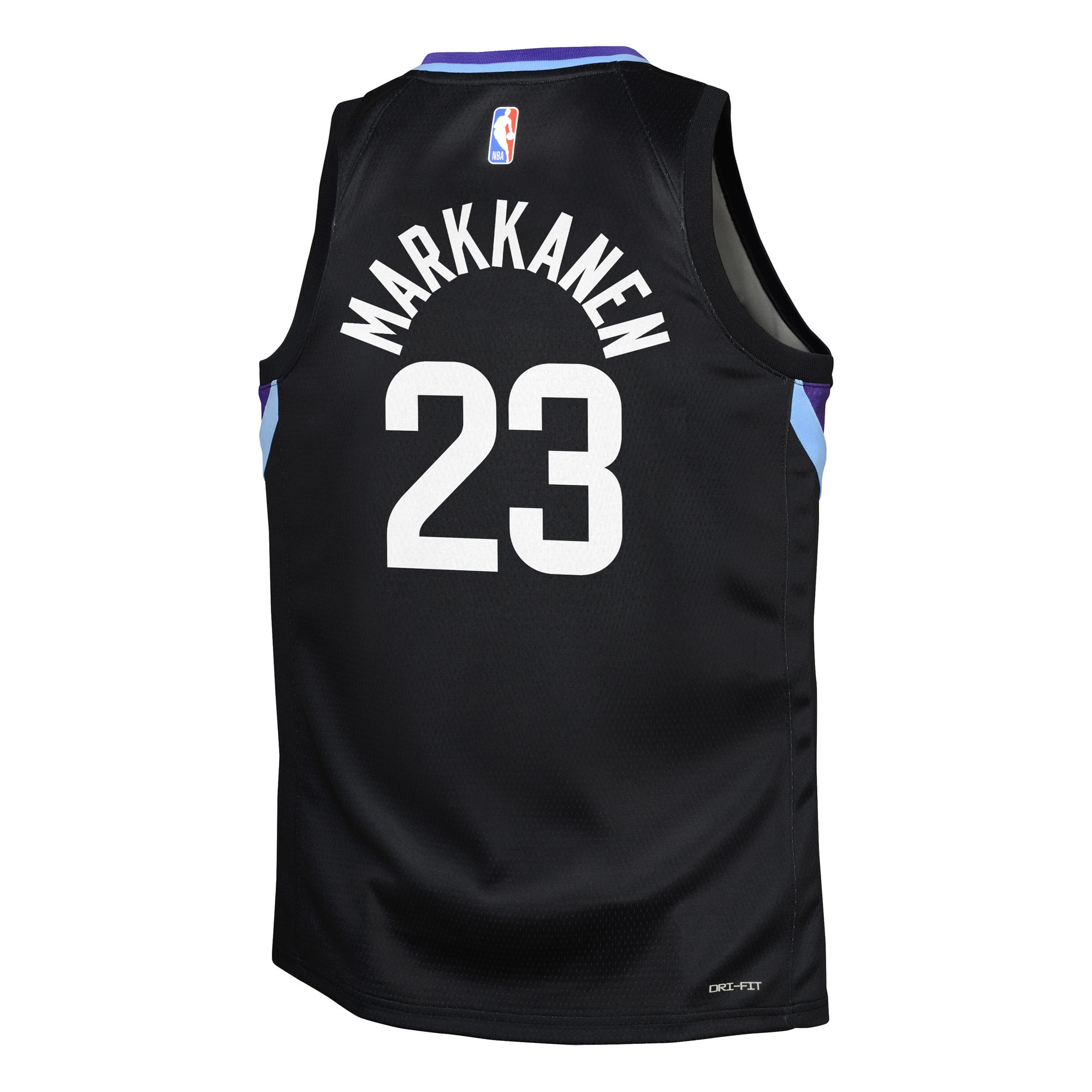 Lauri Markkanen Utah Jazz Statement Edition Jersey Black NBA Youth Fan Wear Lauri Markkanen