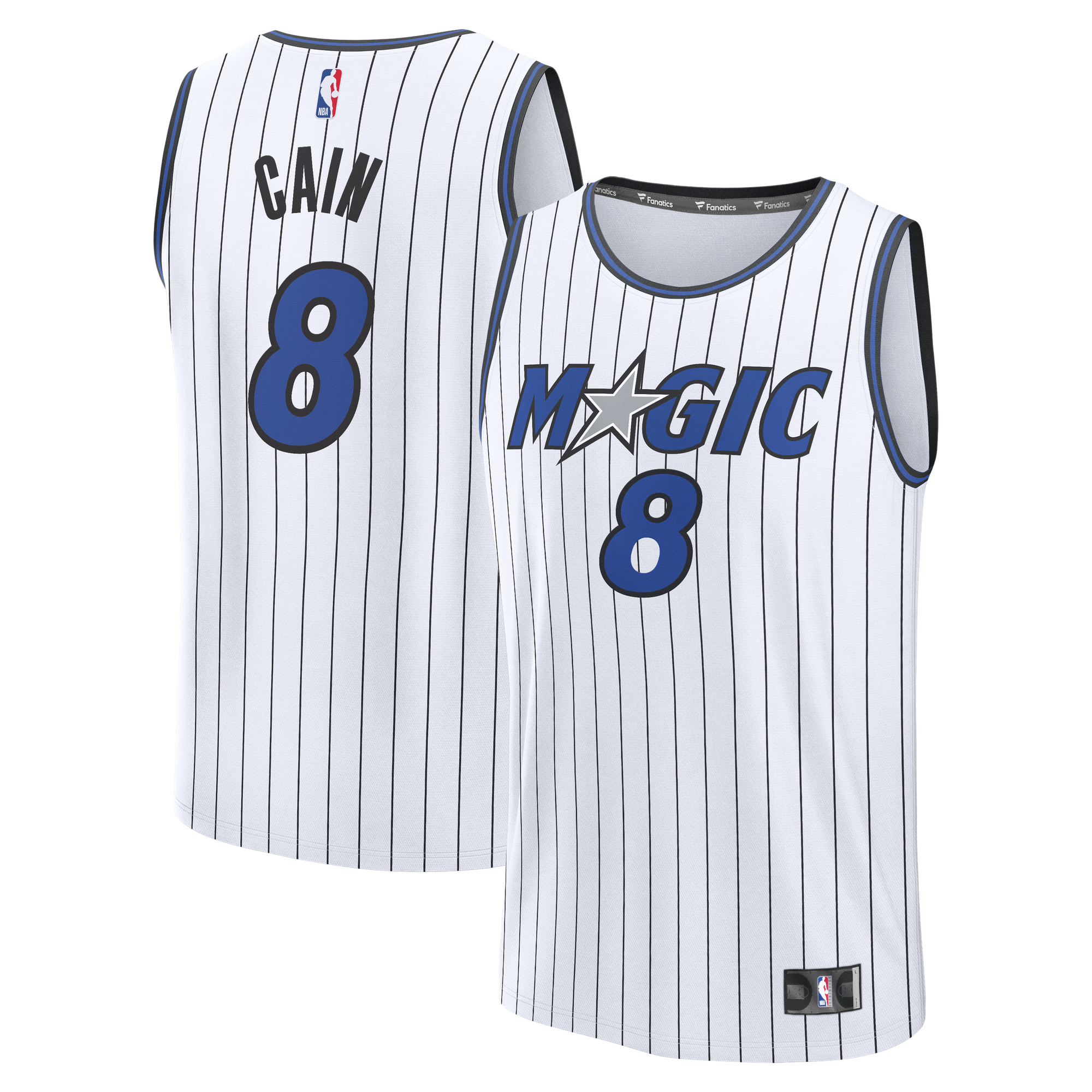 Orlando Magic Fast Break Jersey White NBA Men Fan Wear Custom Number