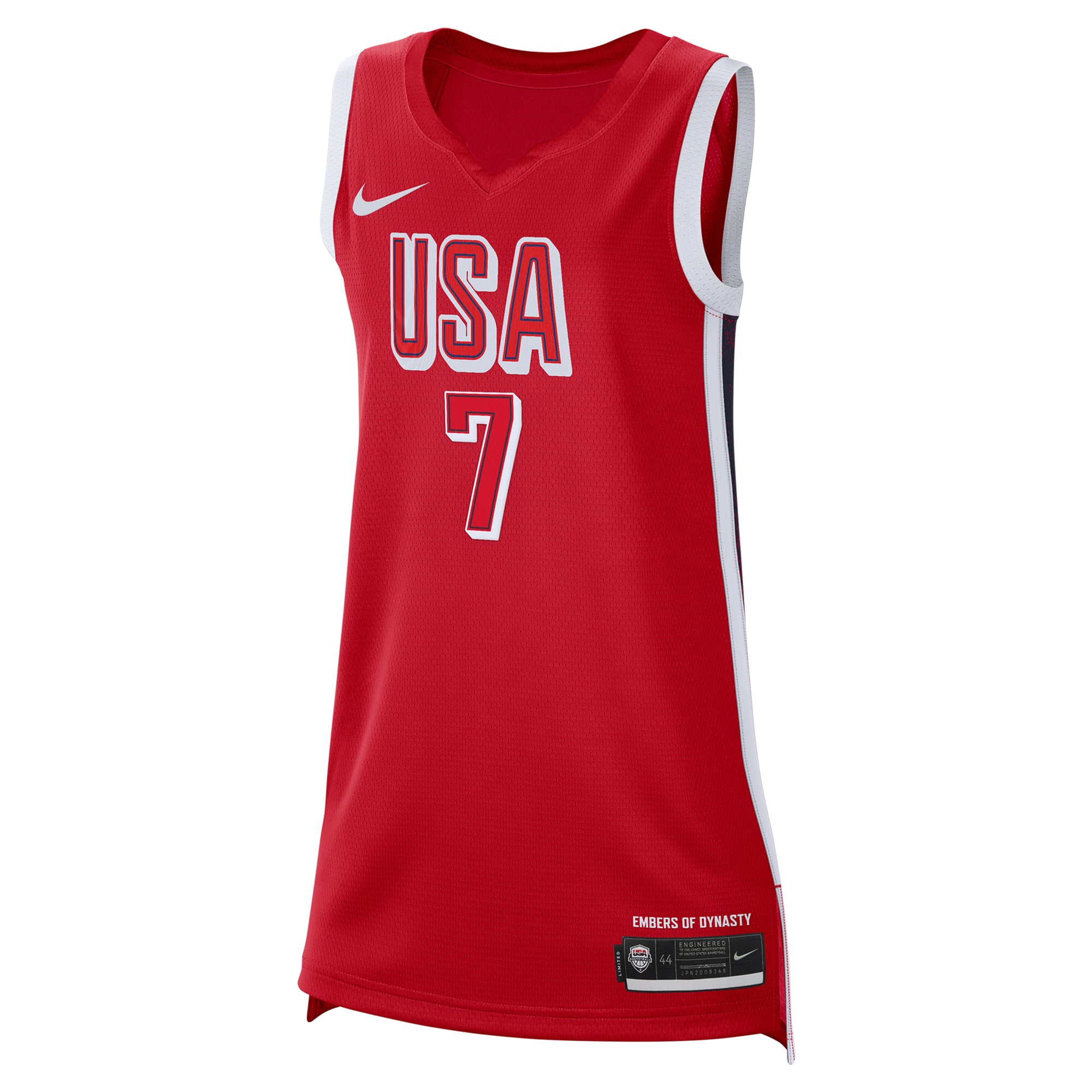Kahleah Copper USA Jersey Red NBA Men Fan Wear Kahleah Copper