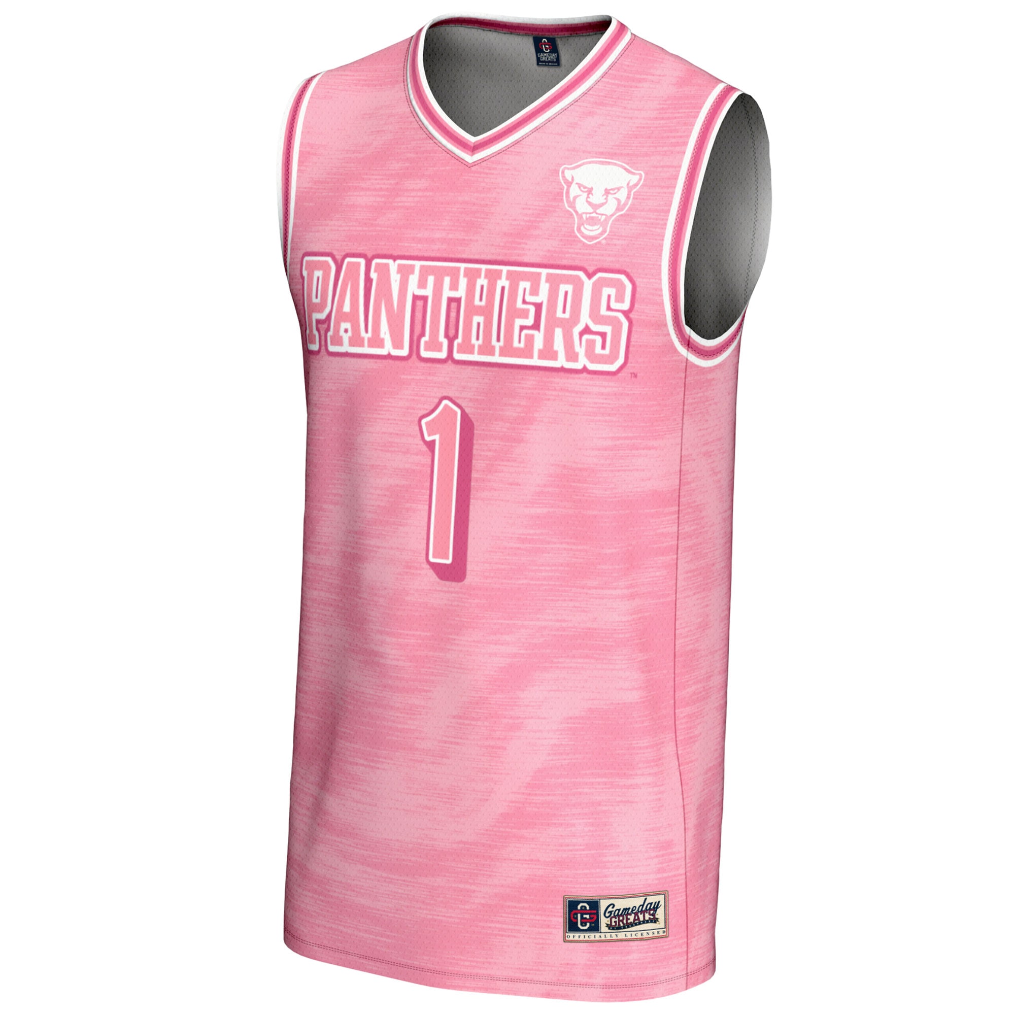 Pitt Panthers NBA Jersey Pink NBA Men Fan Wear Pitt Panthers