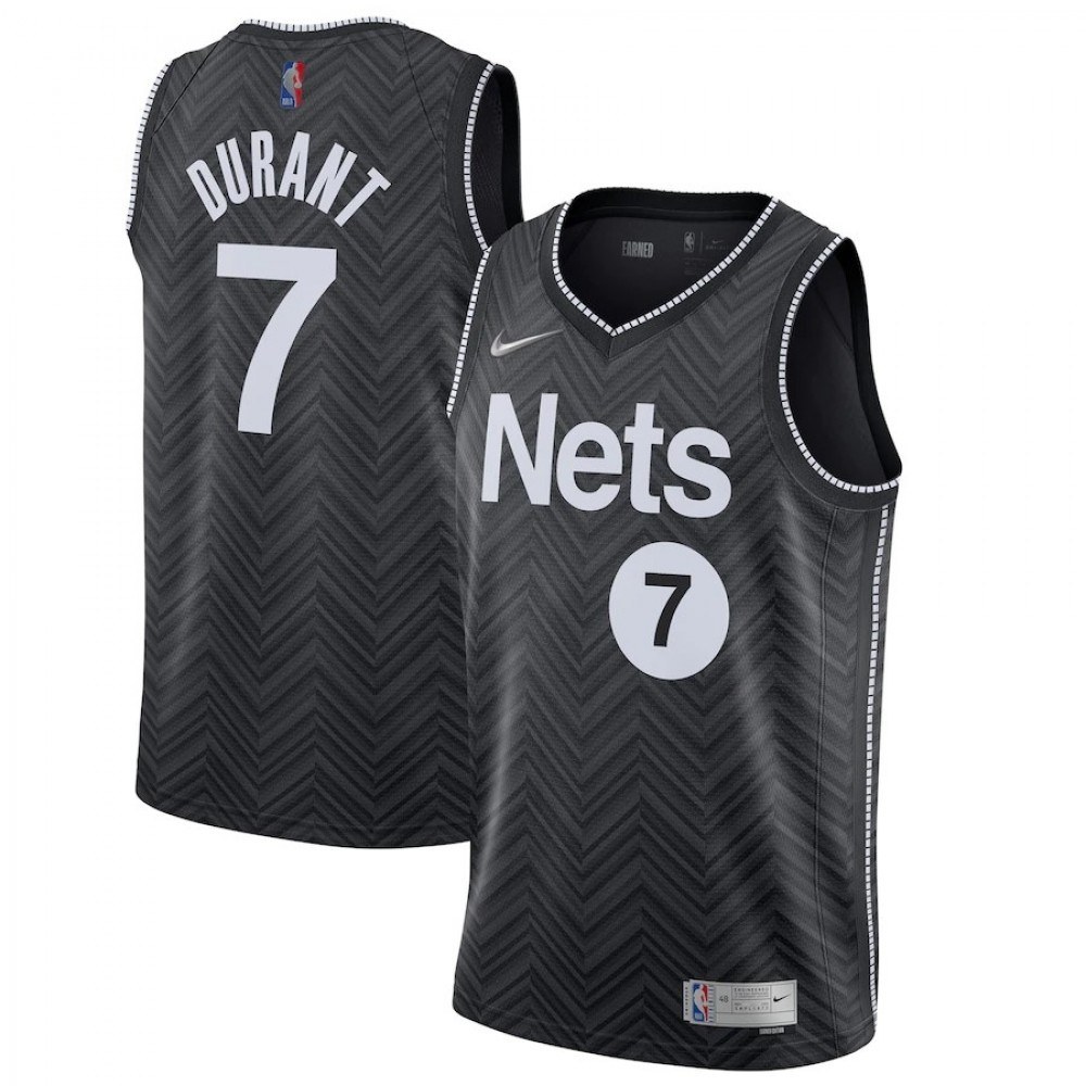 Kevin Durant Brooklyn Nets Jersey Black NBA Men Fan Wear