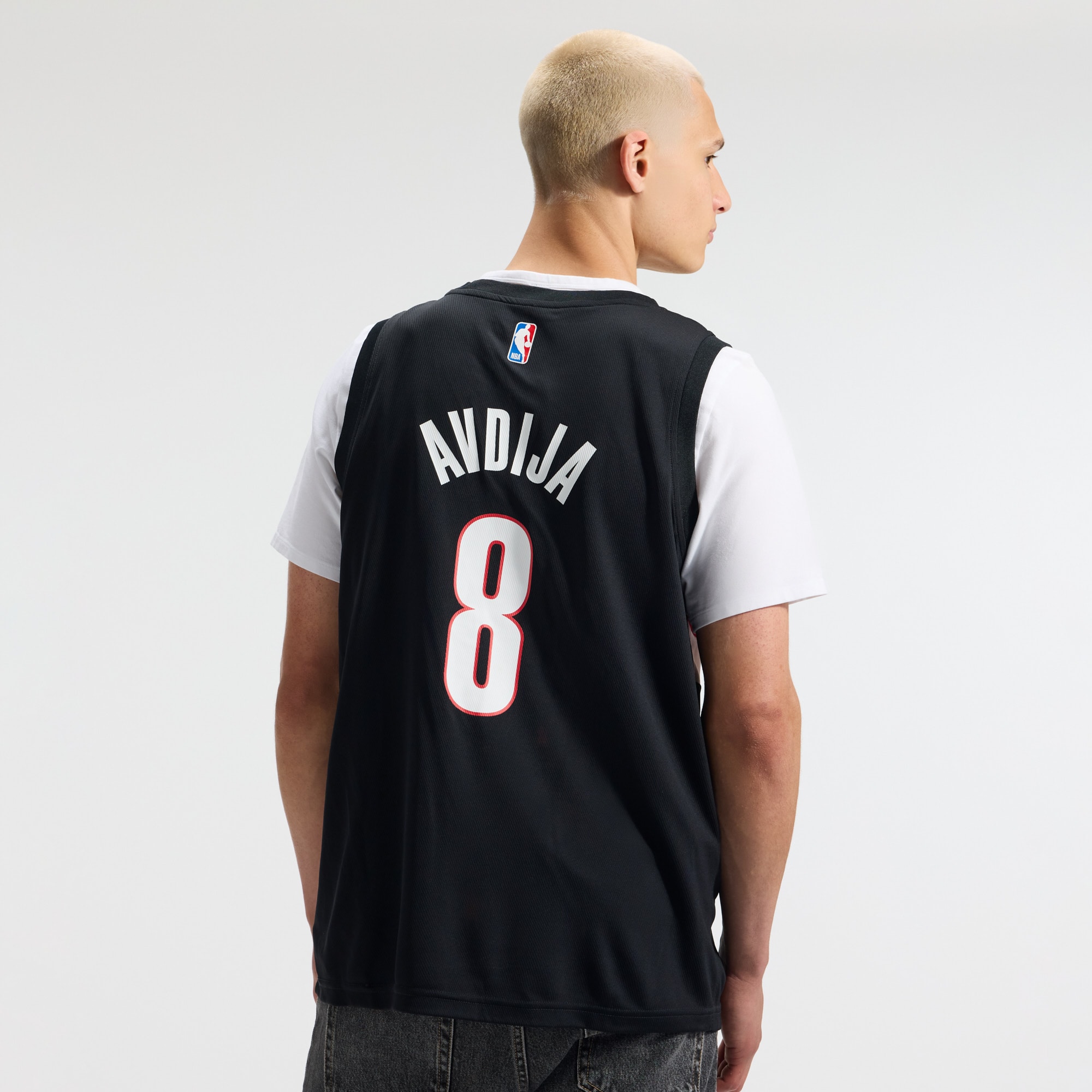 Deni Avdija Portland Trail Blazers Fast Break Jersey Black NBA Men Fan Wear Deni Avdija