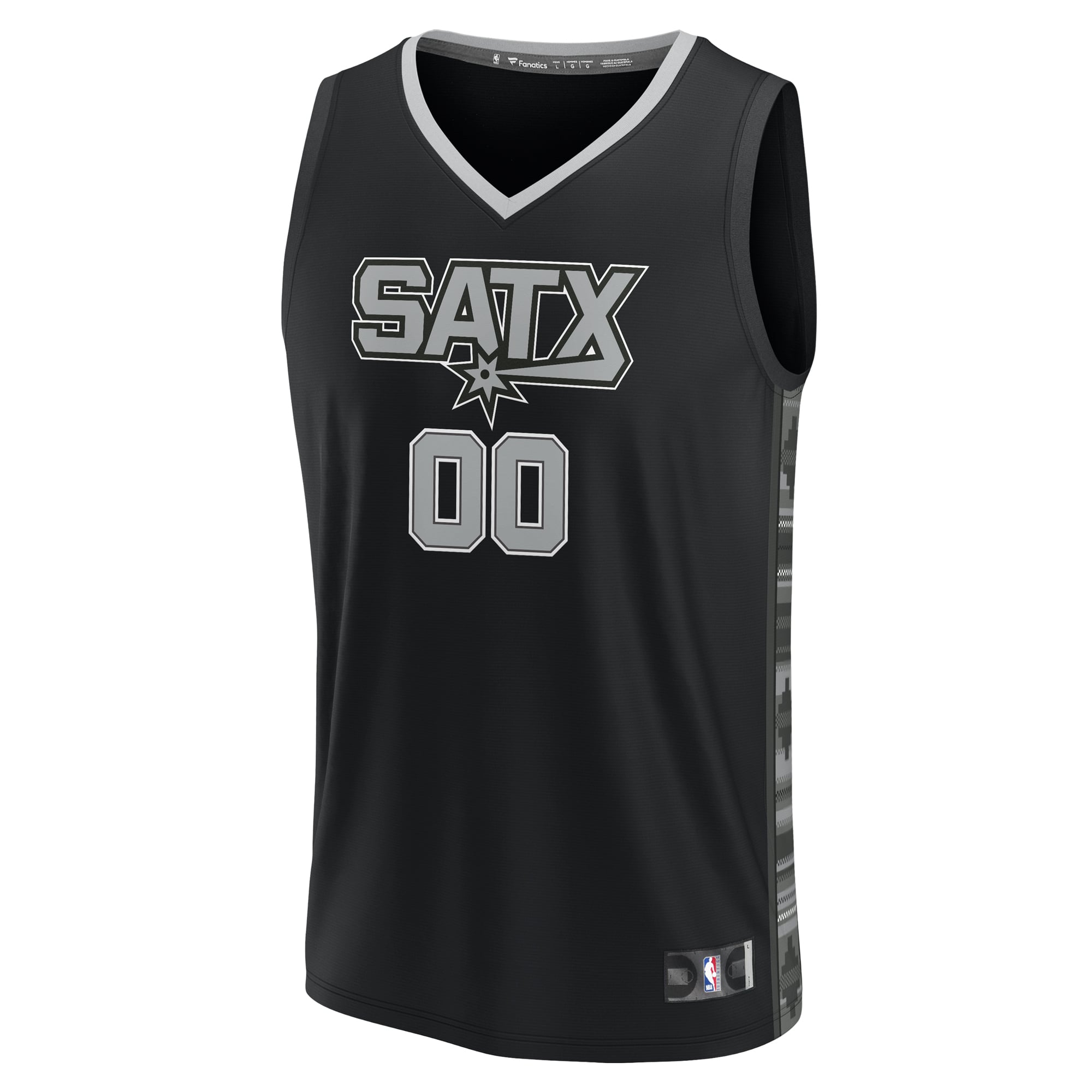 San Antonio Spurs Swingman Jersey Black NBA Youth Fan Wear Custom Number