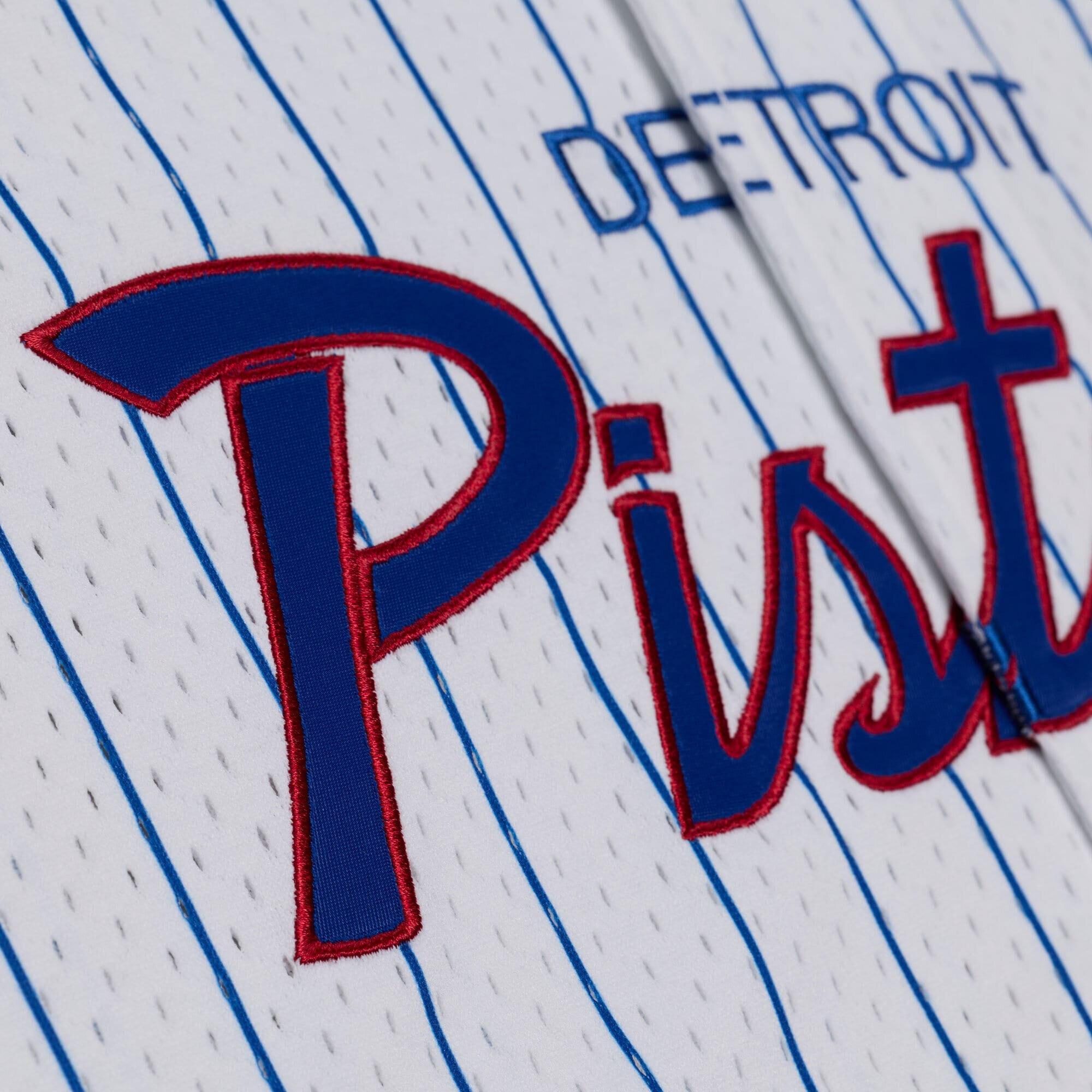 Head Coach Pinstripe Detroit Pistons Jersey Pinstripe NBA Men Fan Wear