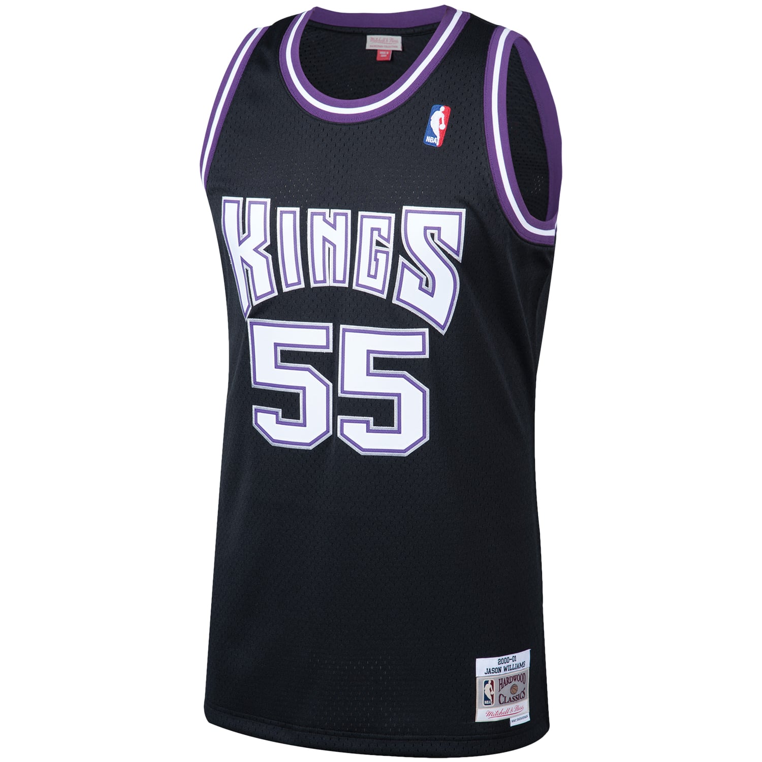 Jason Williams Sacramento Kings Jersey Black NBA Men Fan Wear