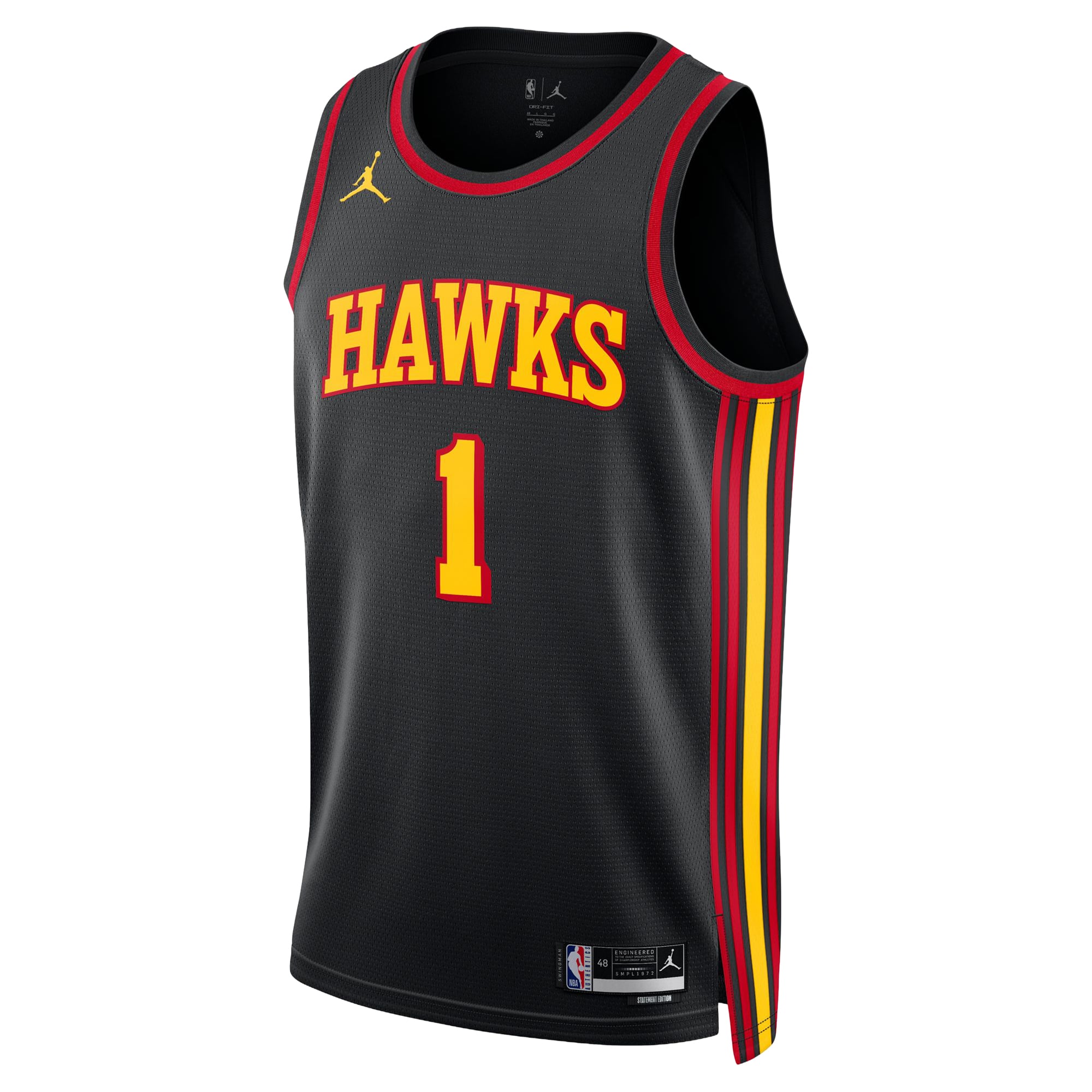 Jalen Johnson Atlanta Hawks Statement Edition Jersey Black NBA Men Fan Wear Jalen Johnson