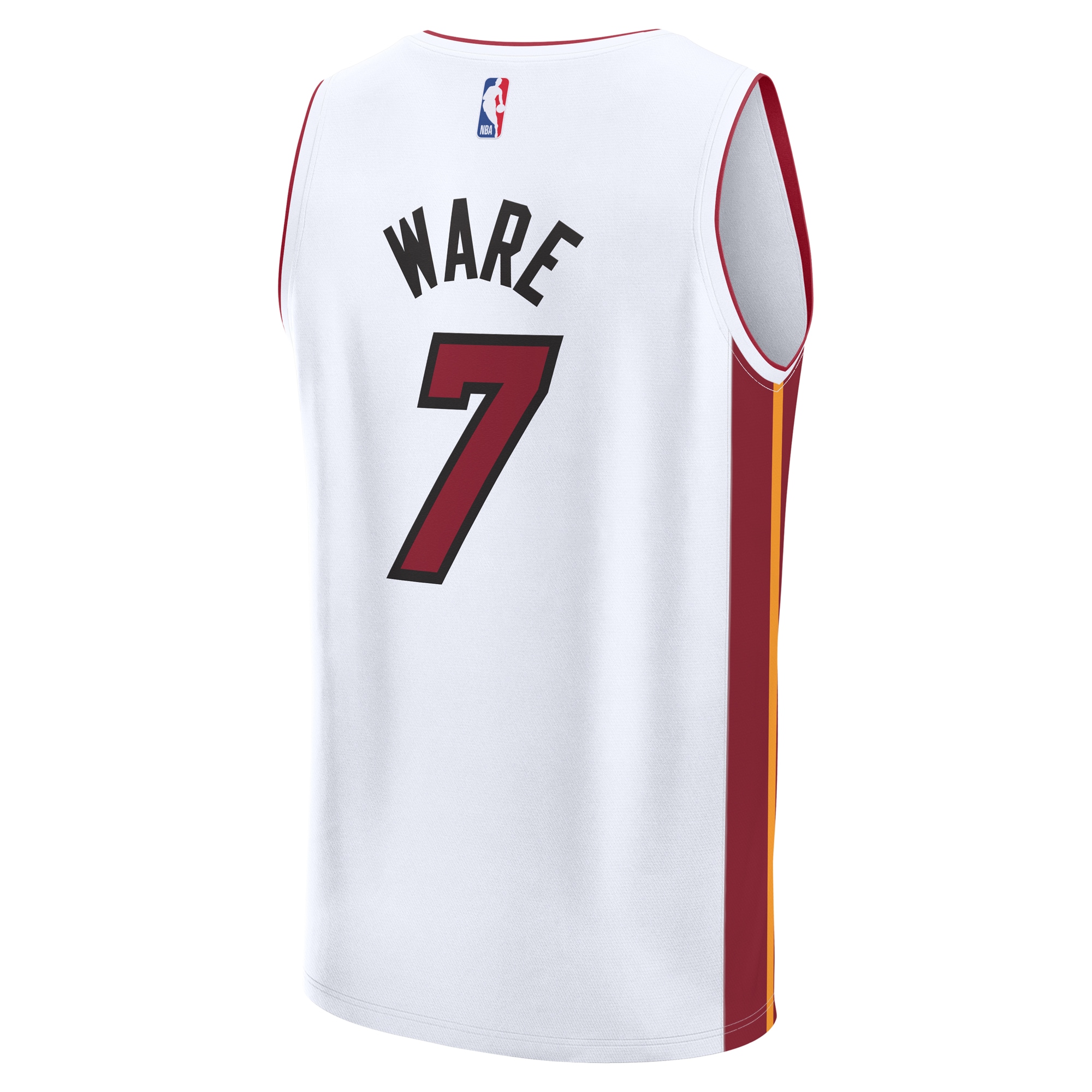 Kel'el Ware Miami Heat Association Edition Jersey White NBA Women Fan Wear