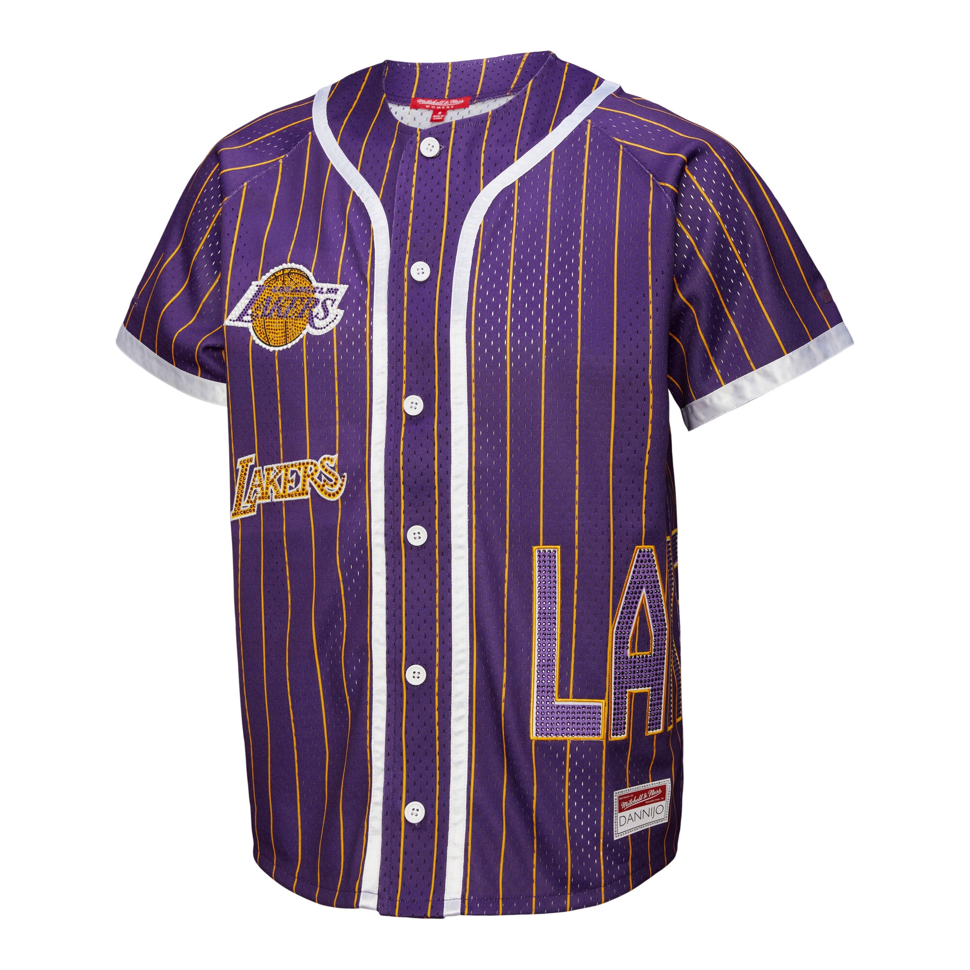 DANNIJO Baseball Los Angeles Lakers Jersey Purple NBA Men Fan Wear DANNIJO Baseball