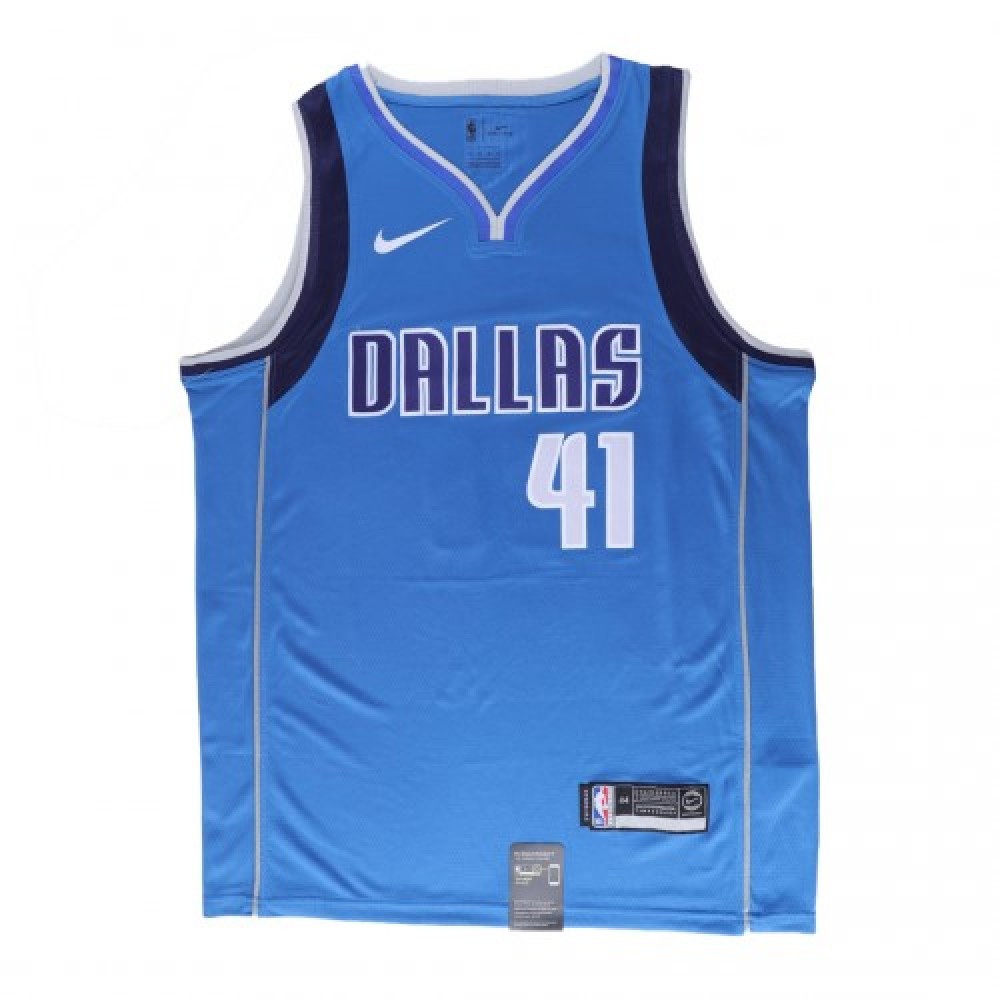 Dirk Nowitzki Dallas Mavericks Swingman Jersey Royal NBA Women Fan Wear Dirk Nowitzki