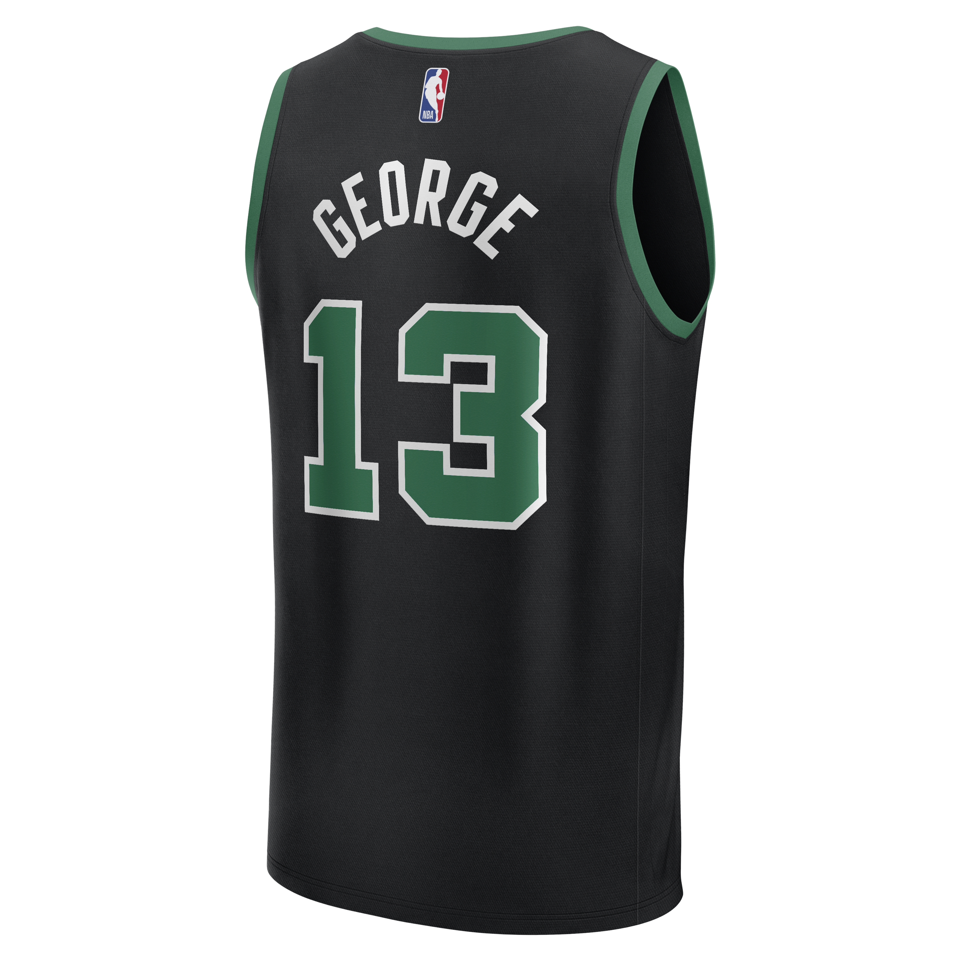 Paul George Boston Celtics Fast Break Jersey Black NBA Women Fan Wear Paul George