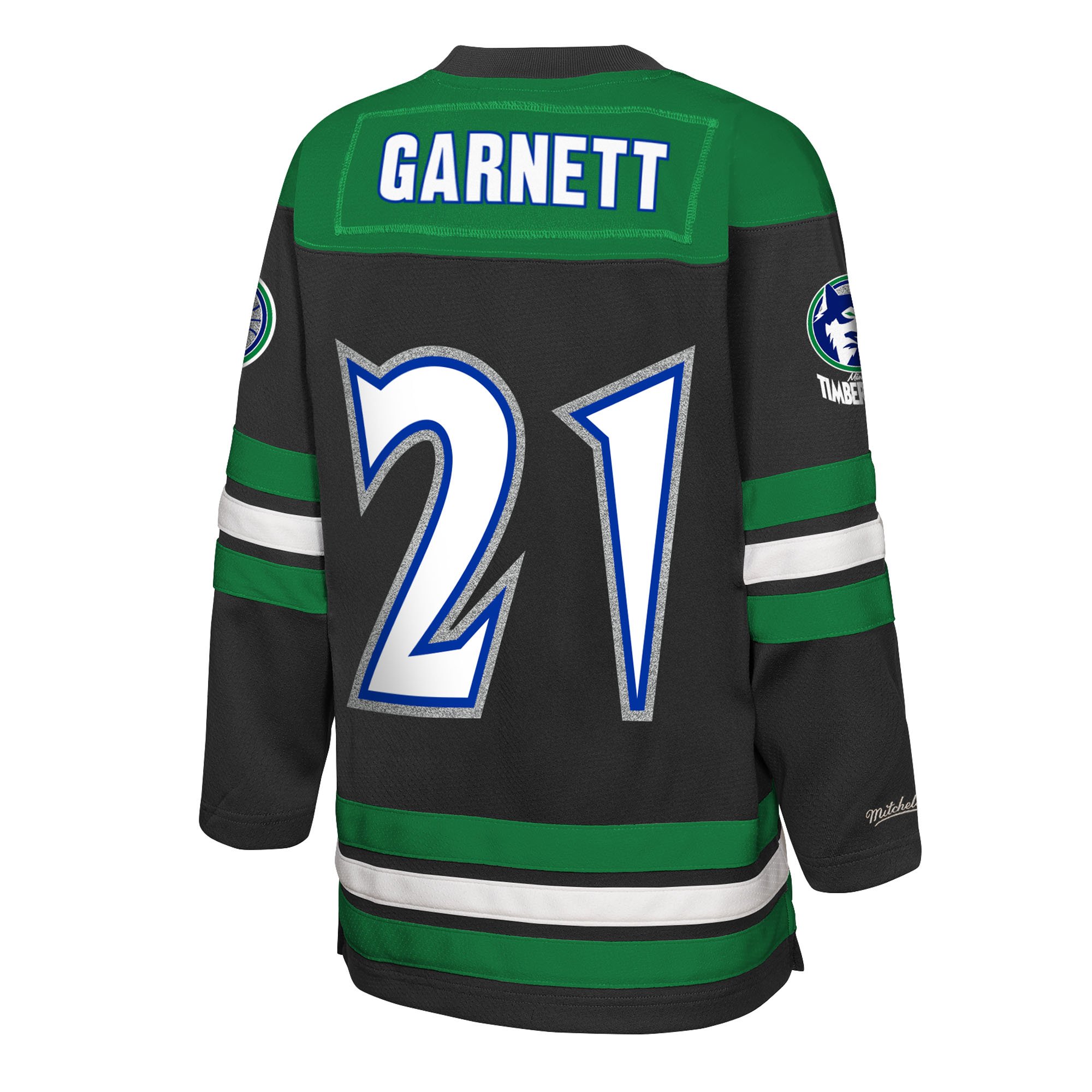 Kevin Garnett Minnesota Timberwolves Jersey Black NBA Men Fan Wear Kevin Garnett