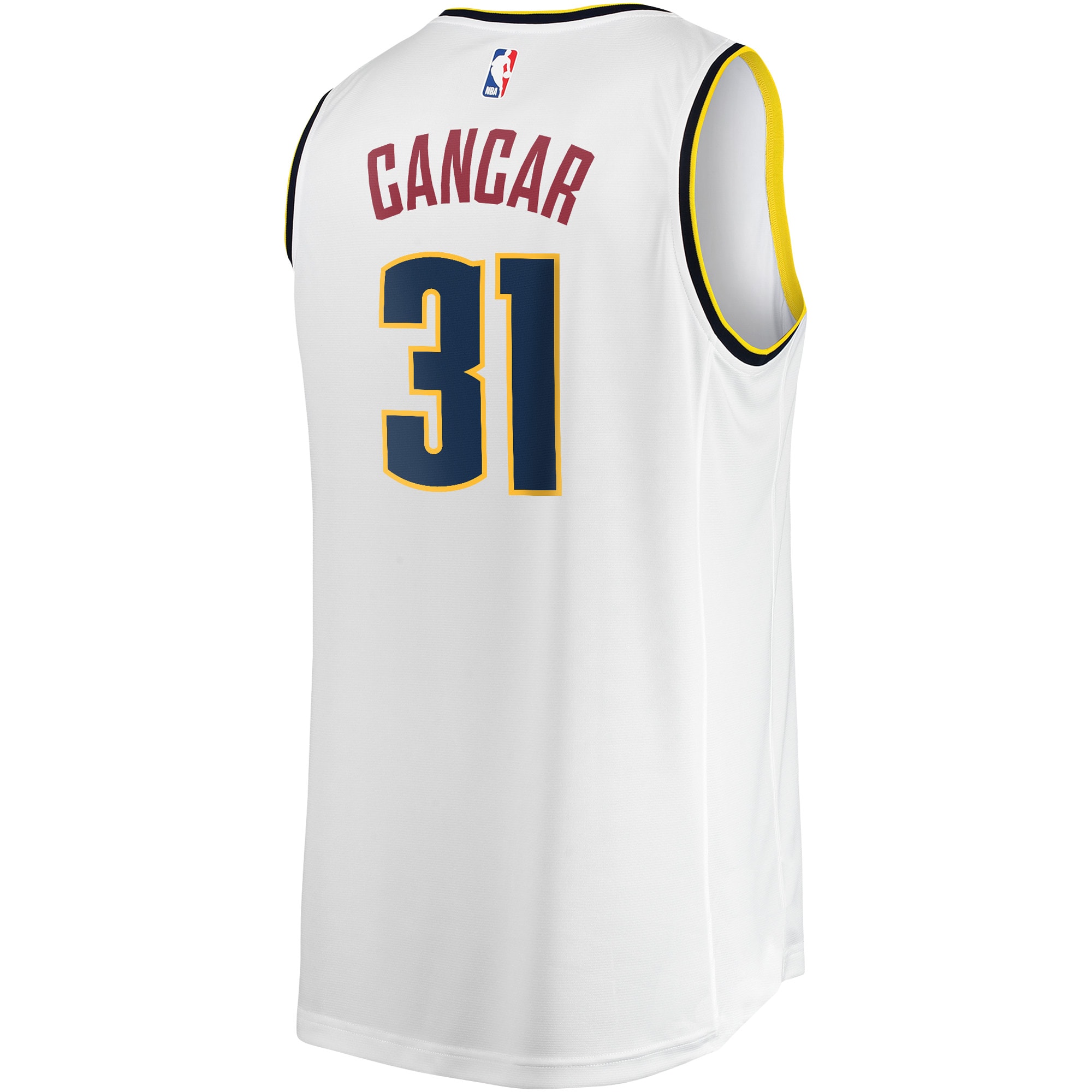 Vlatko Cancar Denver Nuggets Association Edition Jersey White NBA Women Fan Wear