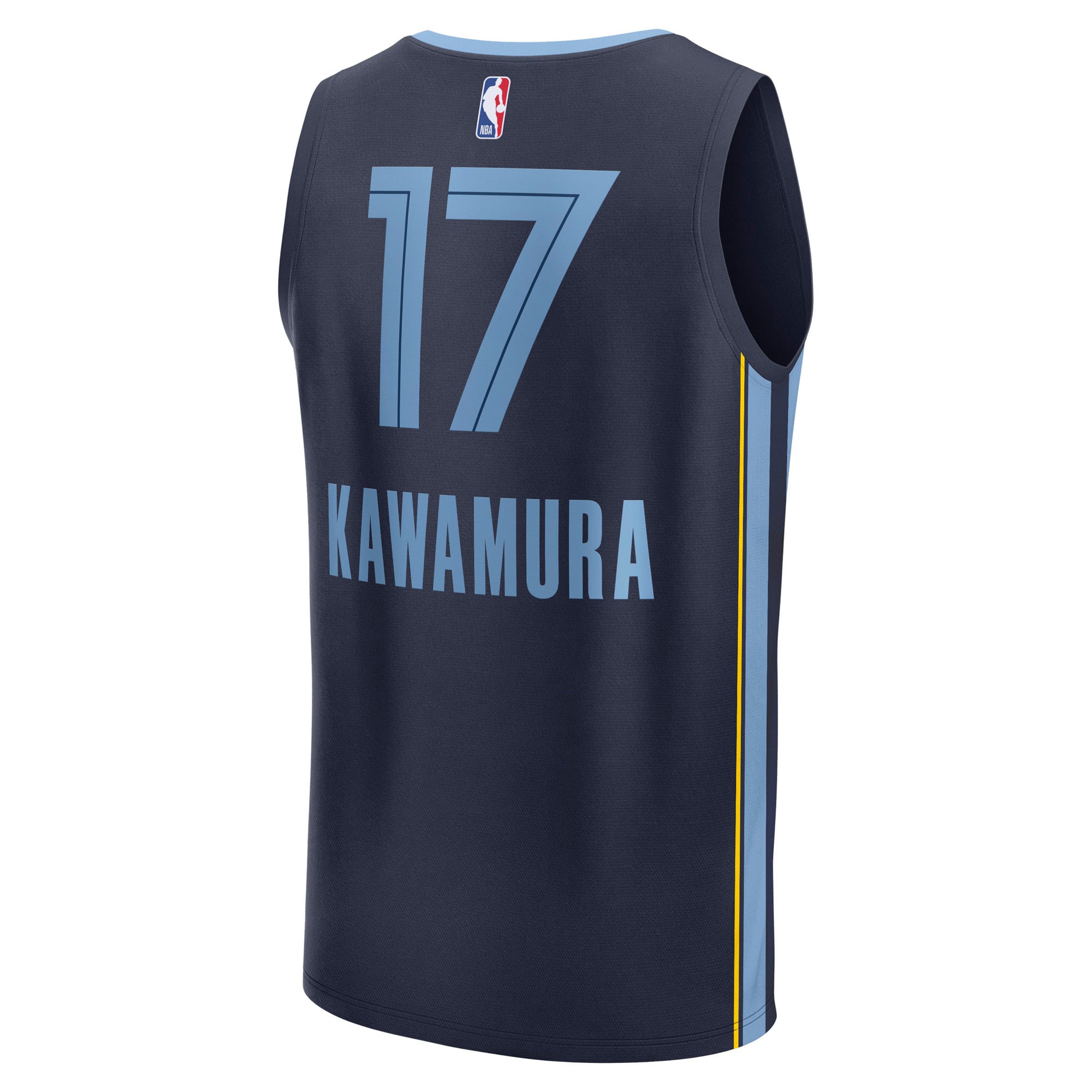 Yuki Kawamura Memphis Grizzlies Fast Break Jersey Navy NBA Men Fan Wear