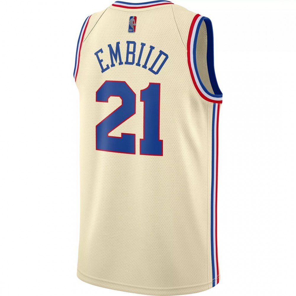 Joel Embiid Philadelphia 76ers Swingman Jersey NBA Women Fan Wear