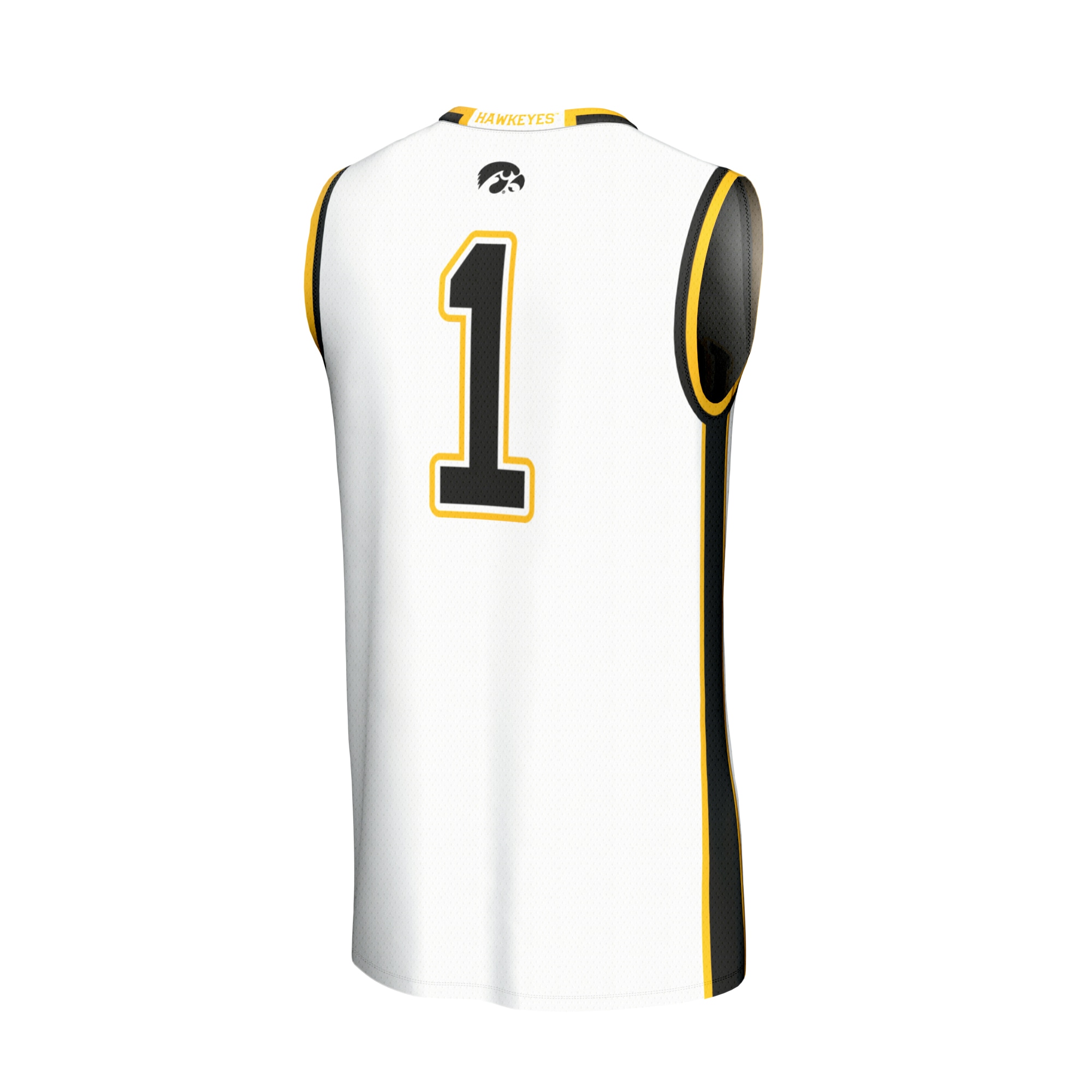 Iowa Hawkeyes Collegiate NBA Jersey White NBA Youth Fan Wear Iowa Hawkeyes Collegiate