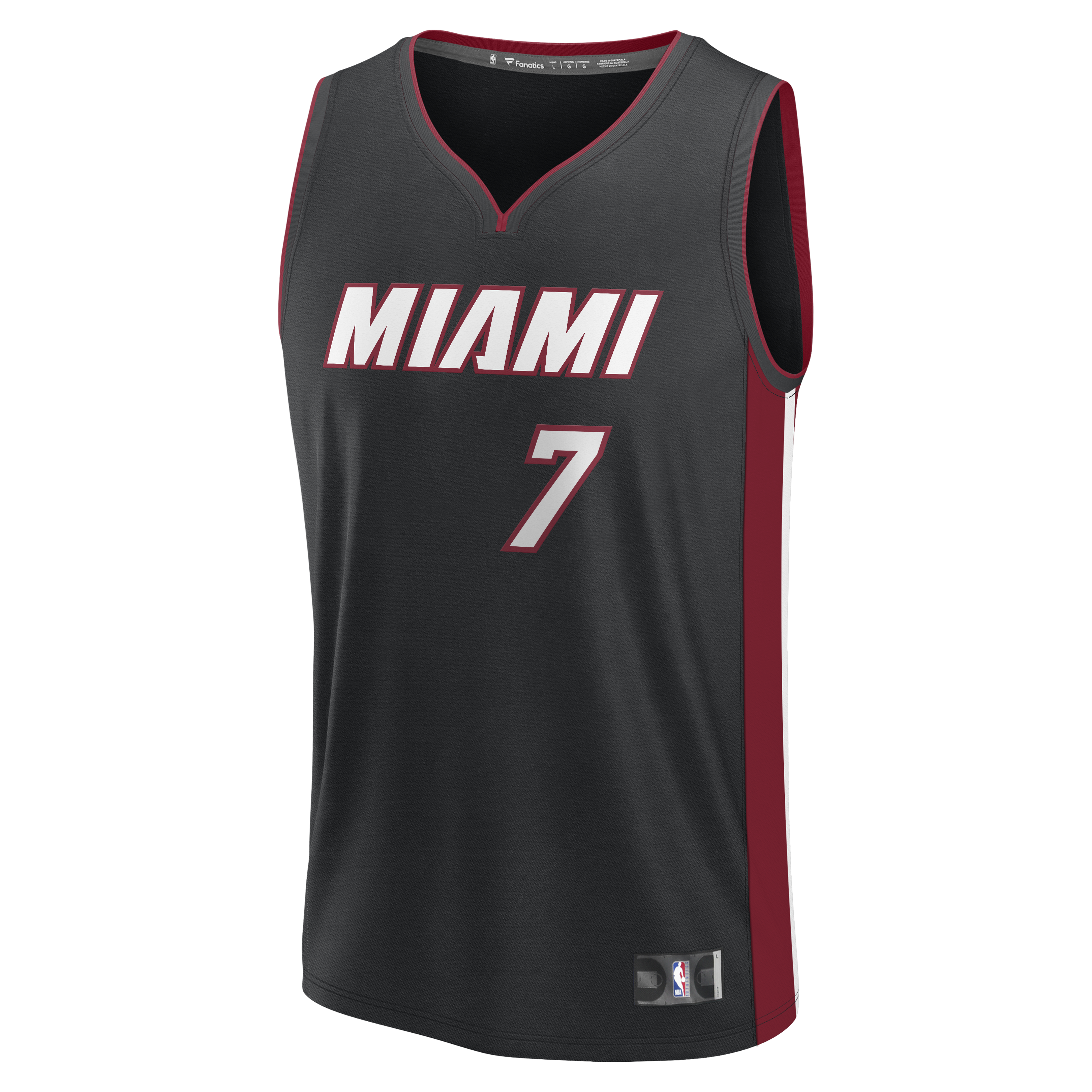 Giannis Antetokounmpo Miami Heat Icon Edition Jersey No.7 Black NBA Men Fan Wear