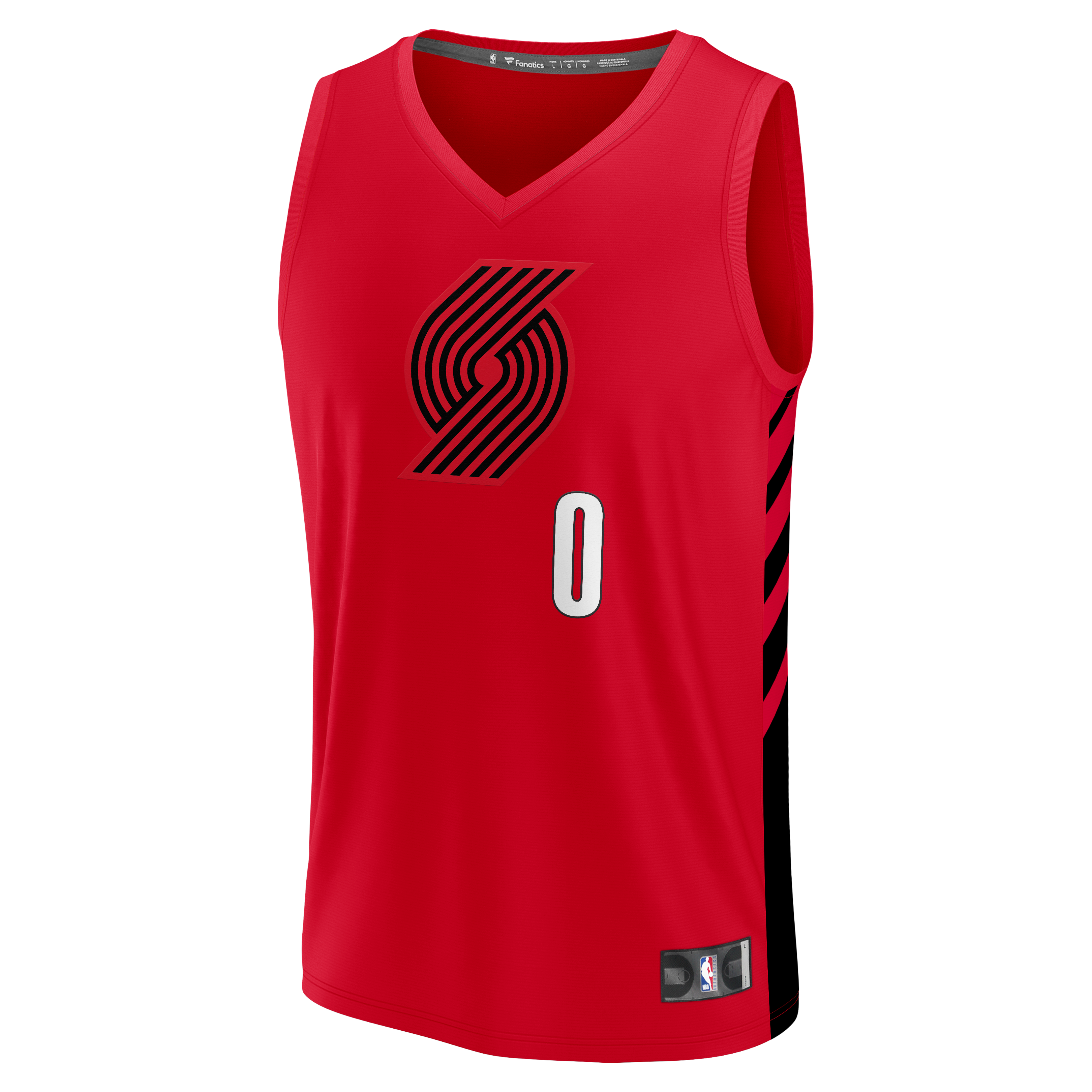 Damian Lillard Portland Trail Blazers Jersey Red NBA Women Fan Wear Damian Lillard