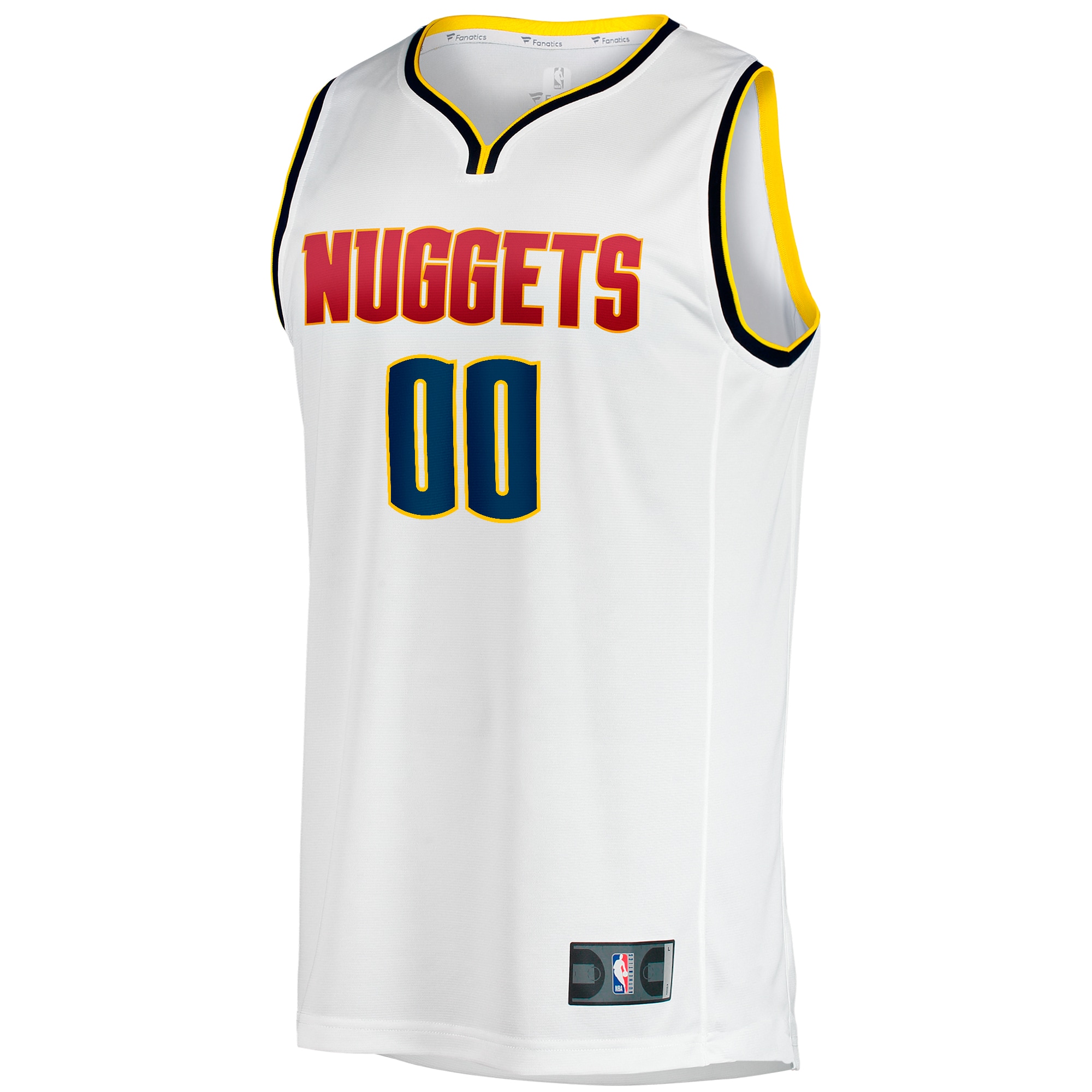 Denver Nuggets Association Edition Jersey White NBA Youth Fan Wear Custom Number